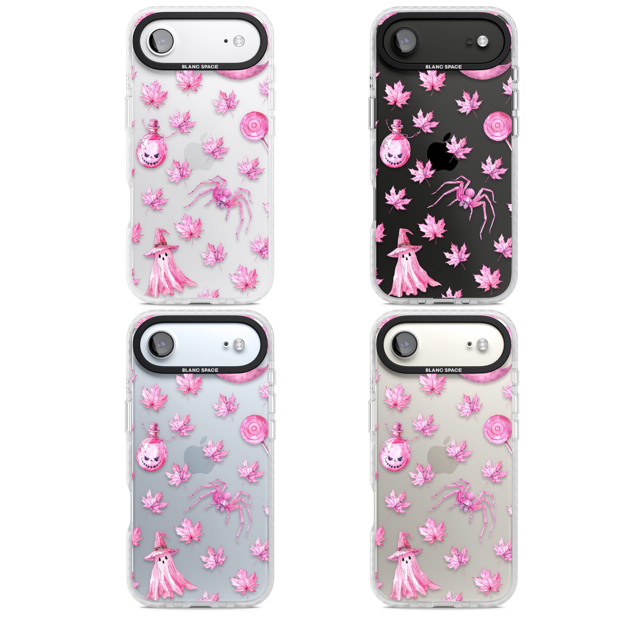 Pink Moon Maple iPhone 17 Air Impact Clear Phone Case APT Impact Protection