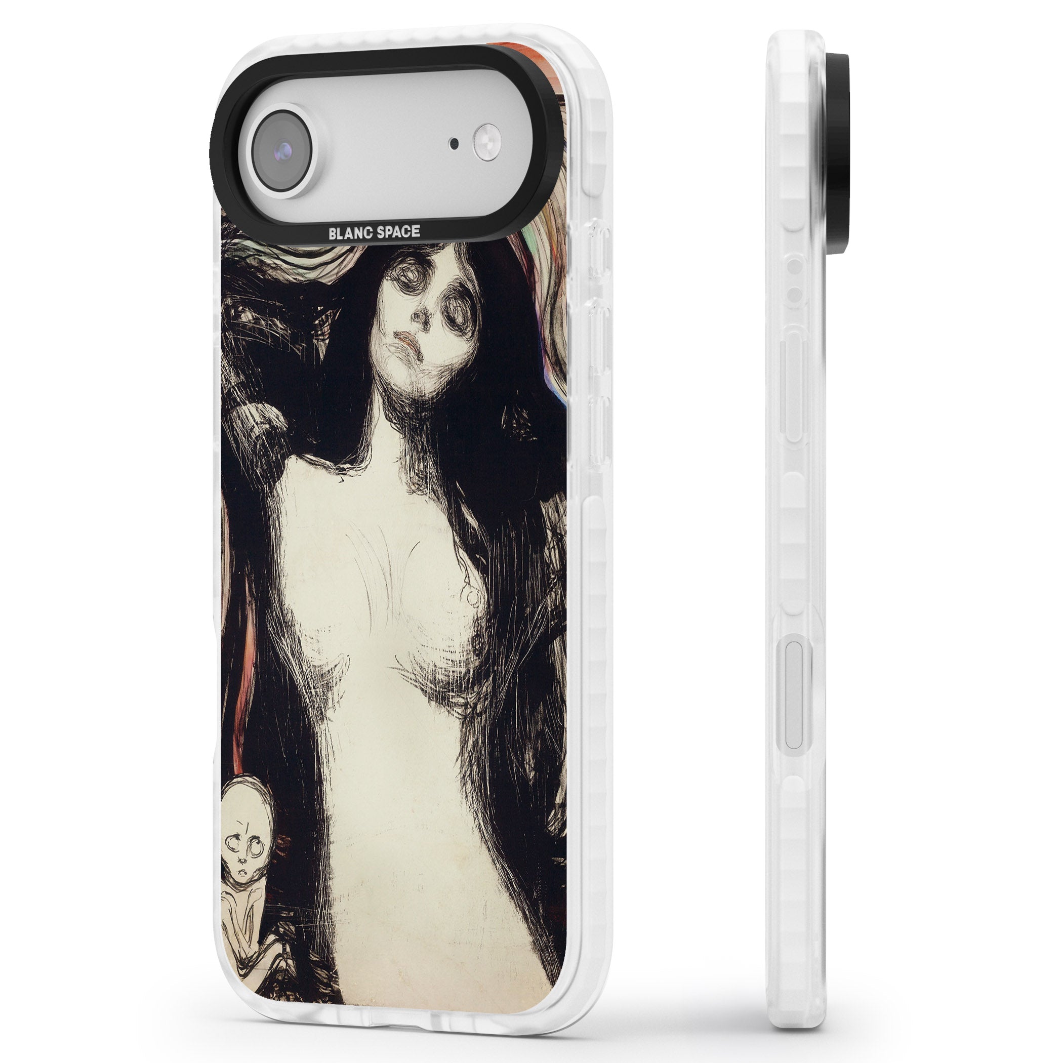 Madonna iPhone 17 Air Impact Clear Phone Case Side Profile