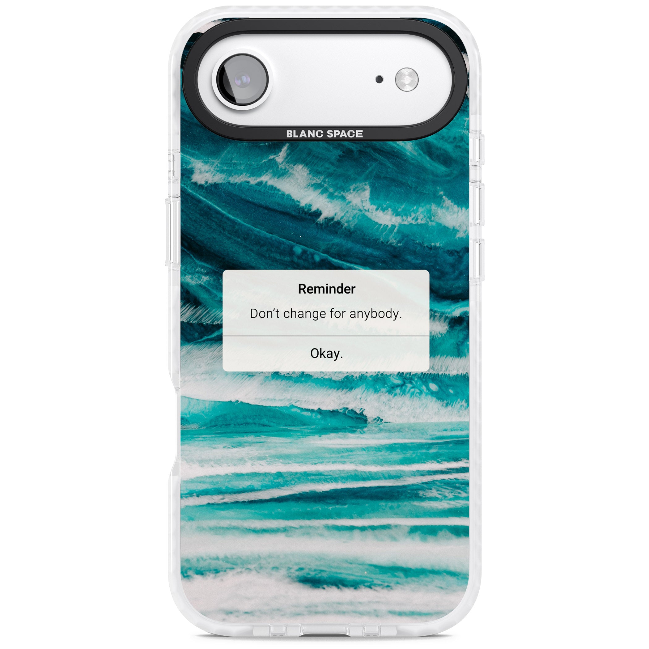 Ocean Vibe Reminder iPhone 17 Air Impact Clear Phone Case