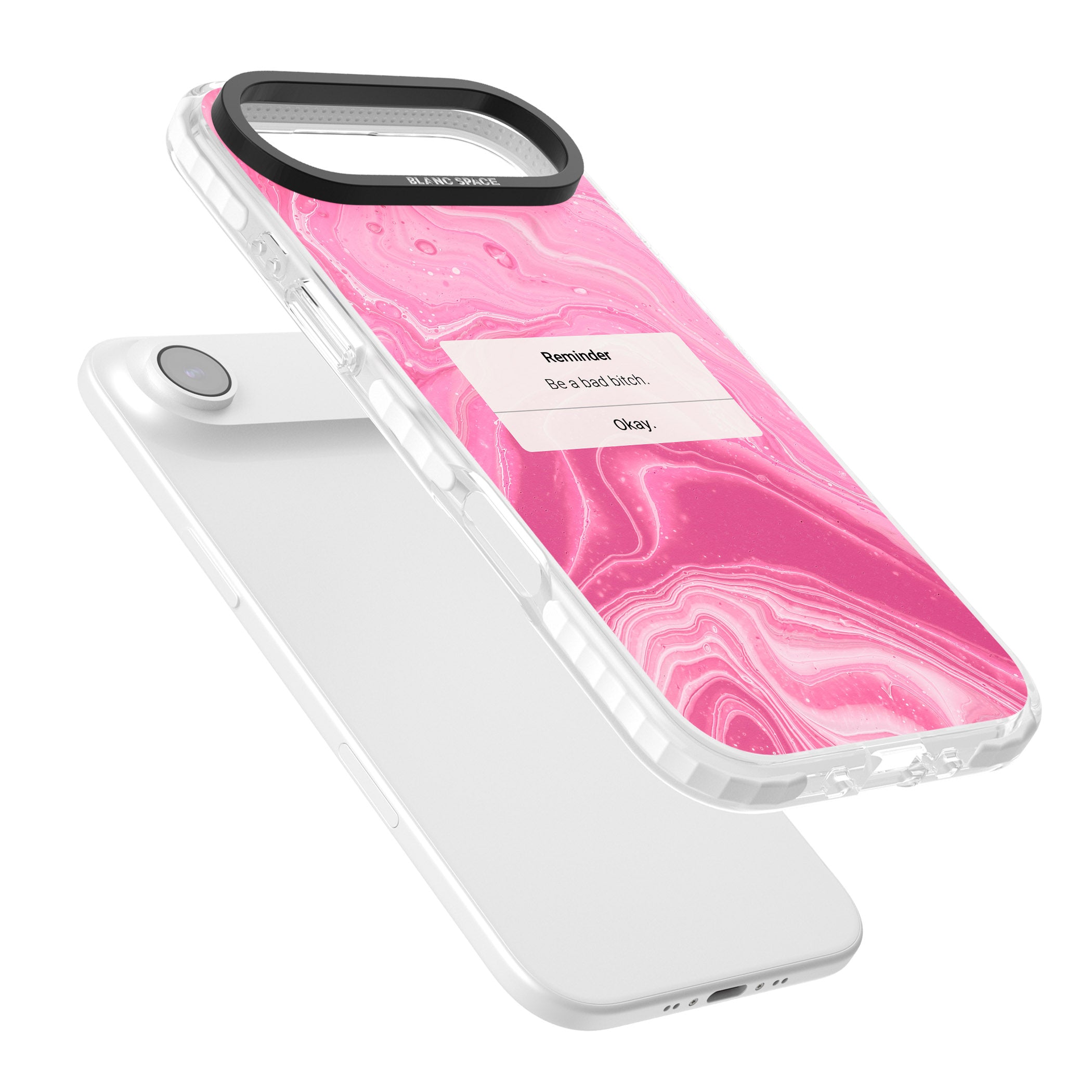 Bad Bitch Reminder iPhone 17 Air Impact Clear Phone Case Colours