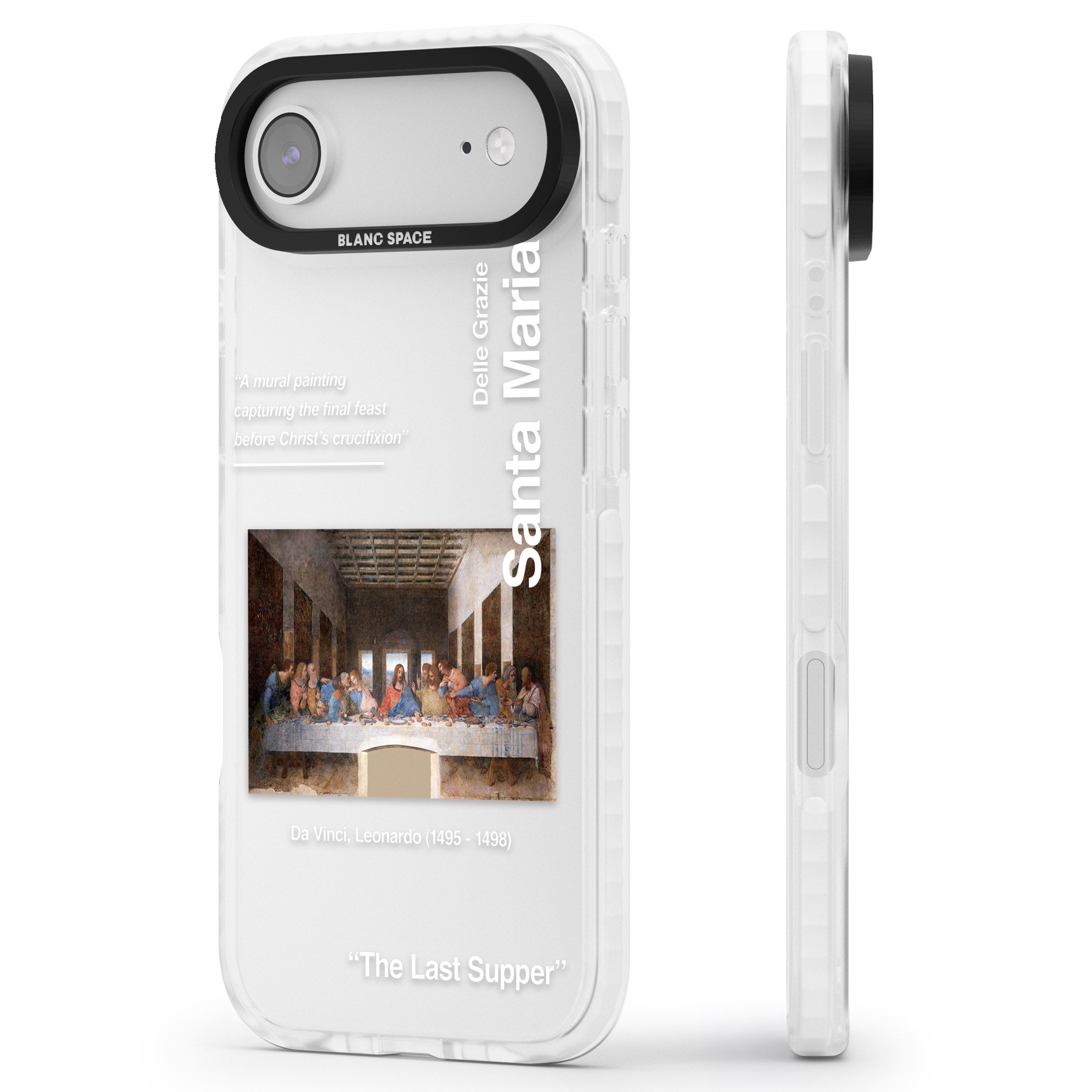 The Last Supper iPhone 17 Air Impact Clear Phone Case Side Profile