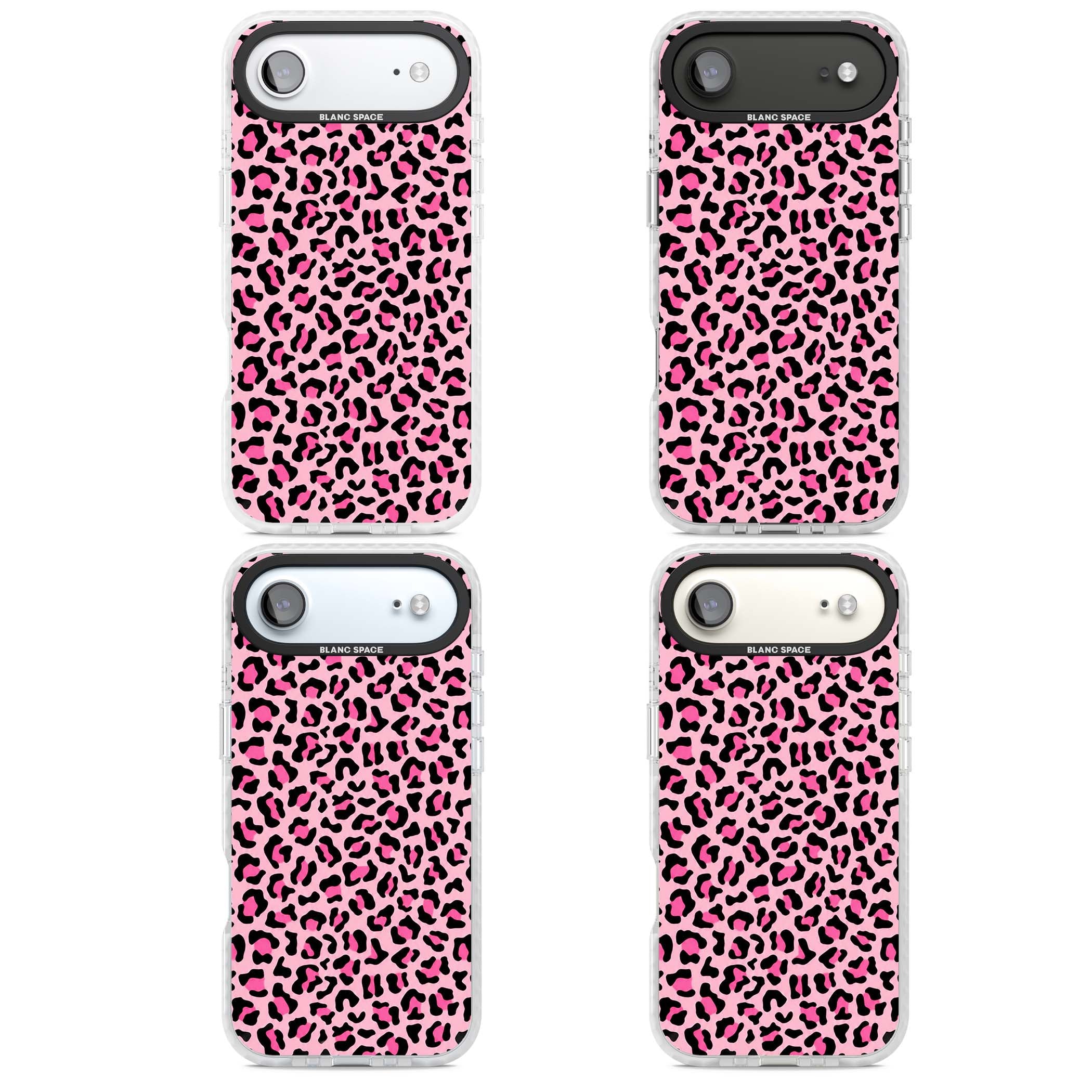 Pink Leopard baddie iPhone case | Black Impact case for iPhone Air