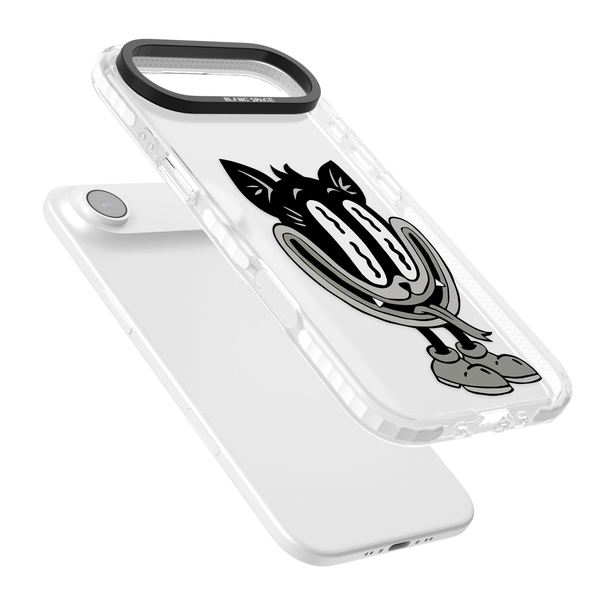 Faded Feline iPhone 17 Air Impact Clear Phone Case Colours