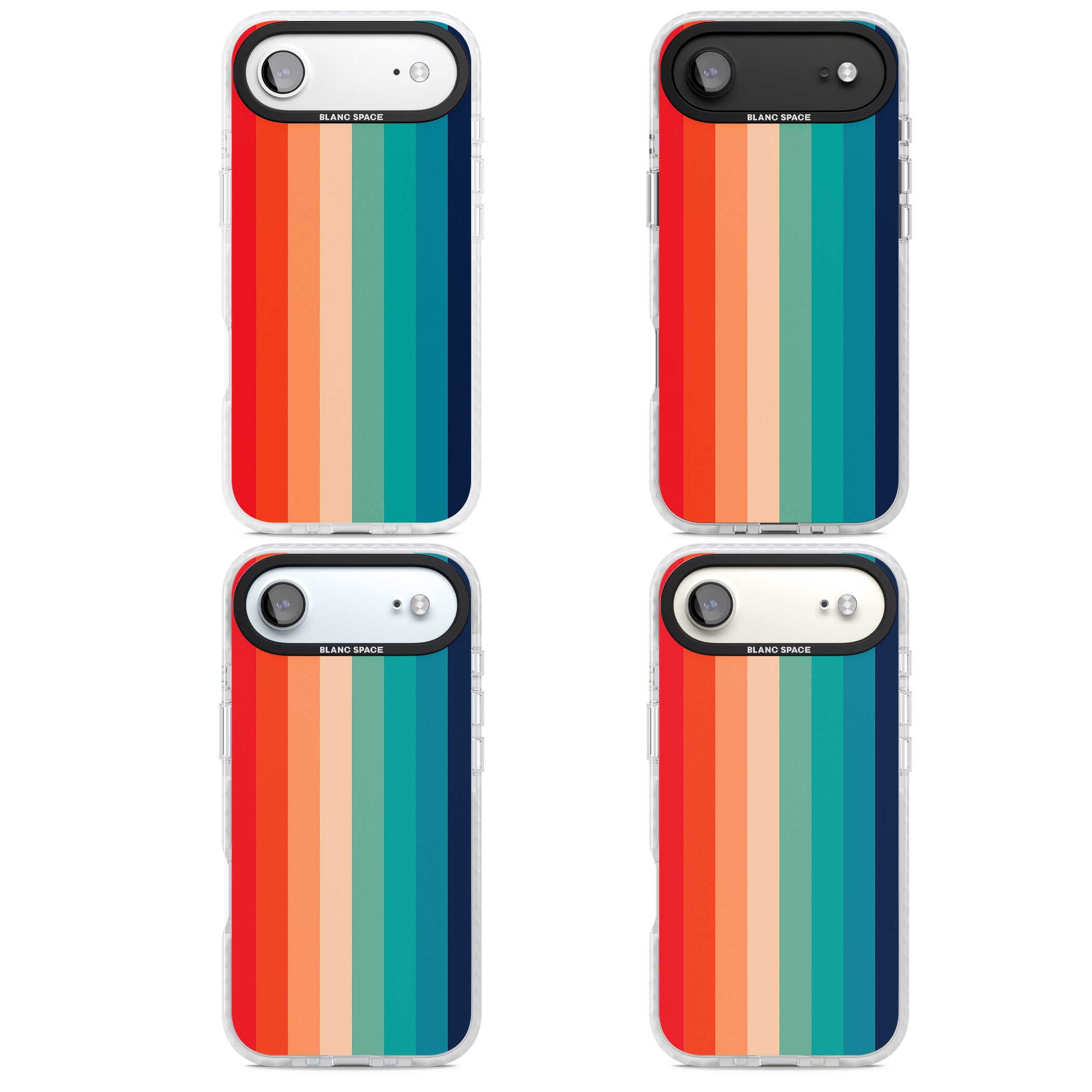 Retro 70'S Colour Palette iPhone 17 Air Impact Clear Phone Case APT Impact Protection