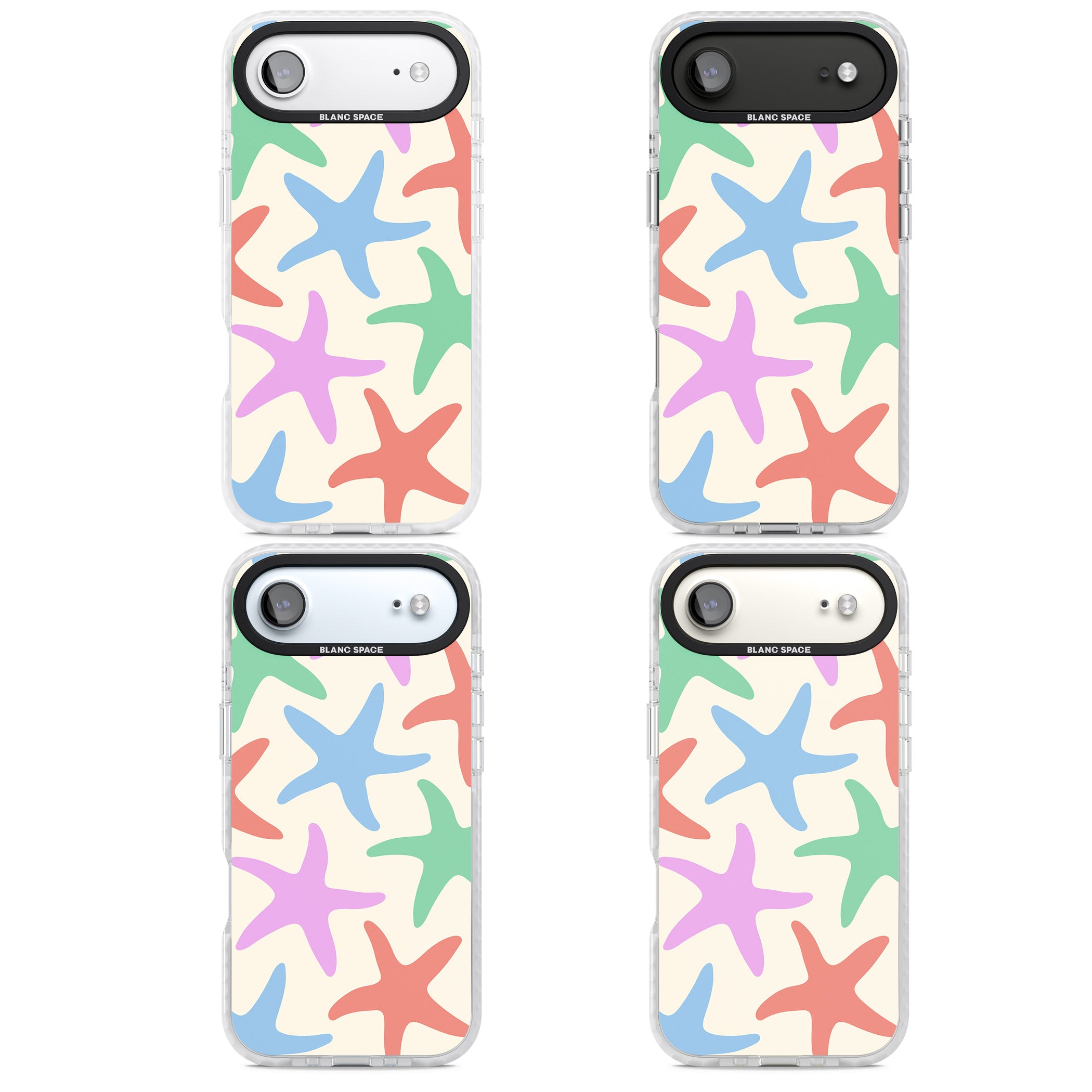 Pastel Starfish iPhone 17 Air Impact Clear Phone Case APT Impact Protection