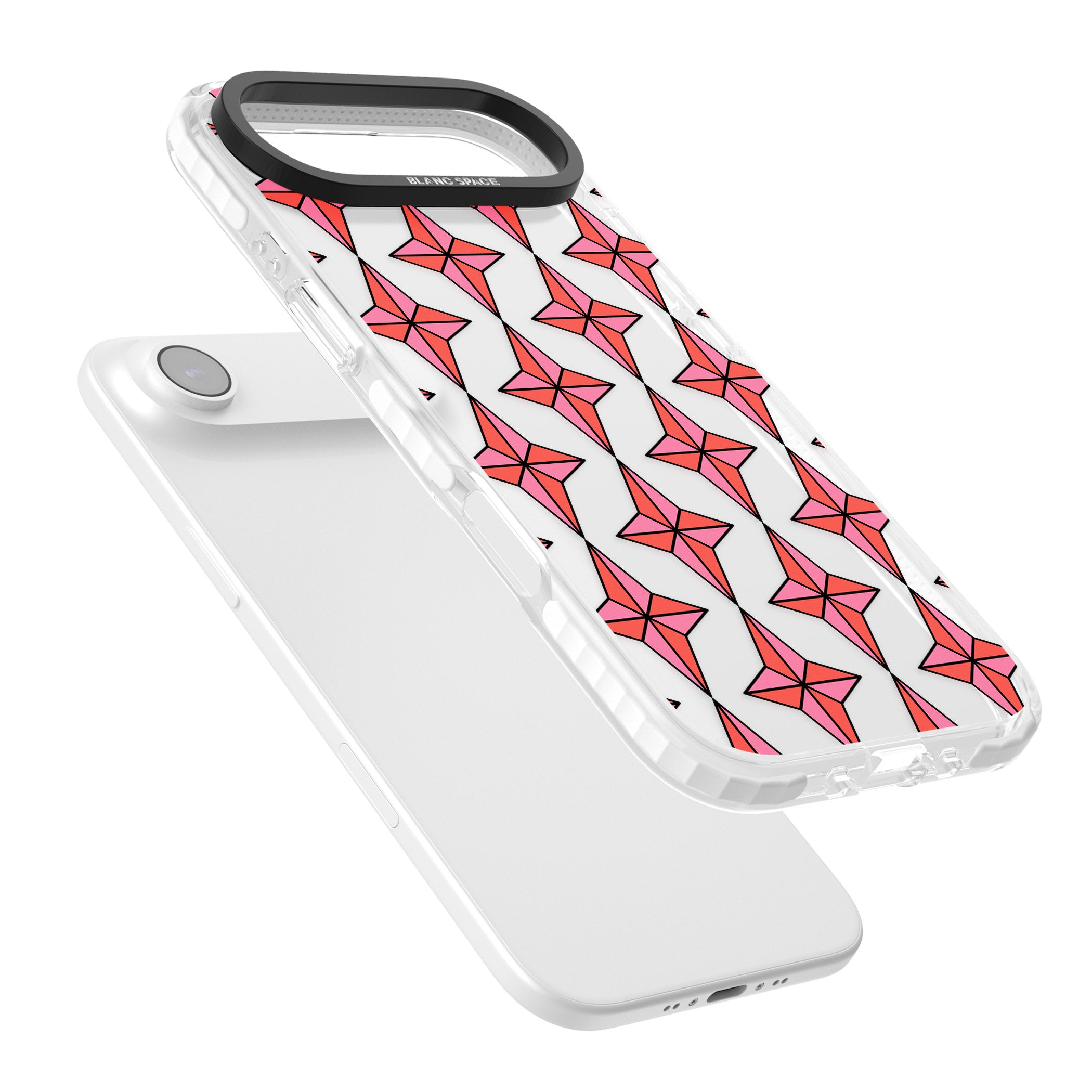 Rose Stars Pattern (Clear) iPhone 17 Air Impact Clear Phone Case Colours