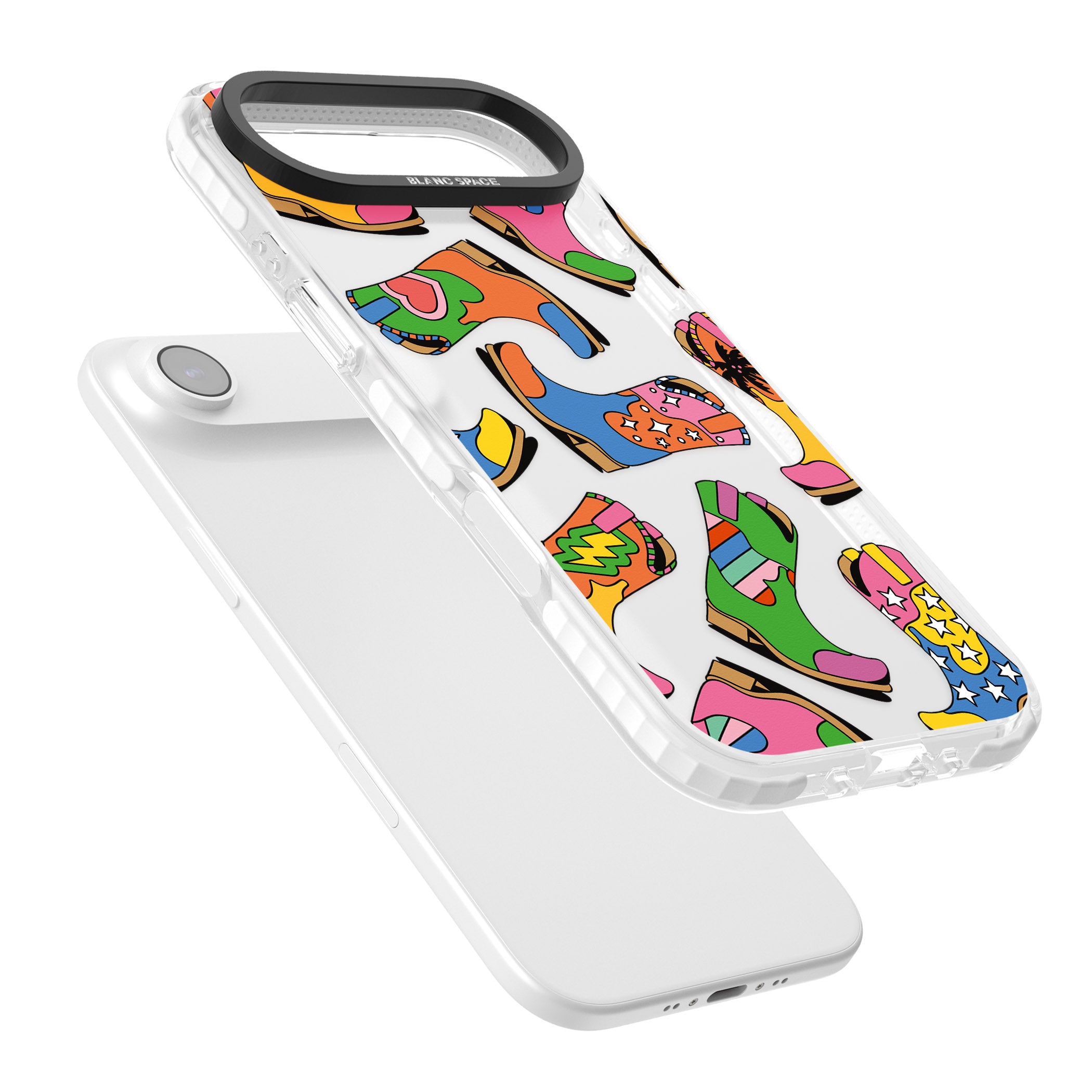 Starburst Boots iPhone 17 Air Impact Clear Phone Case Colours