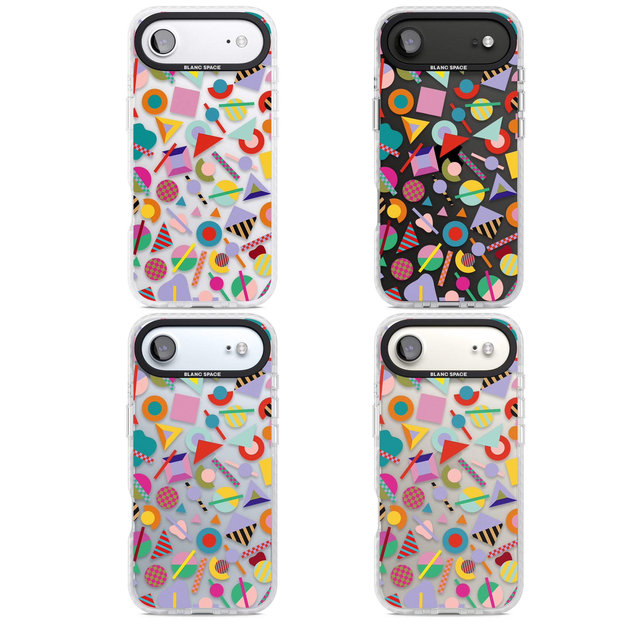 Retro Carnival Shapes iPhone 17 Air Impact Clear Phone Case APT Impact Protection