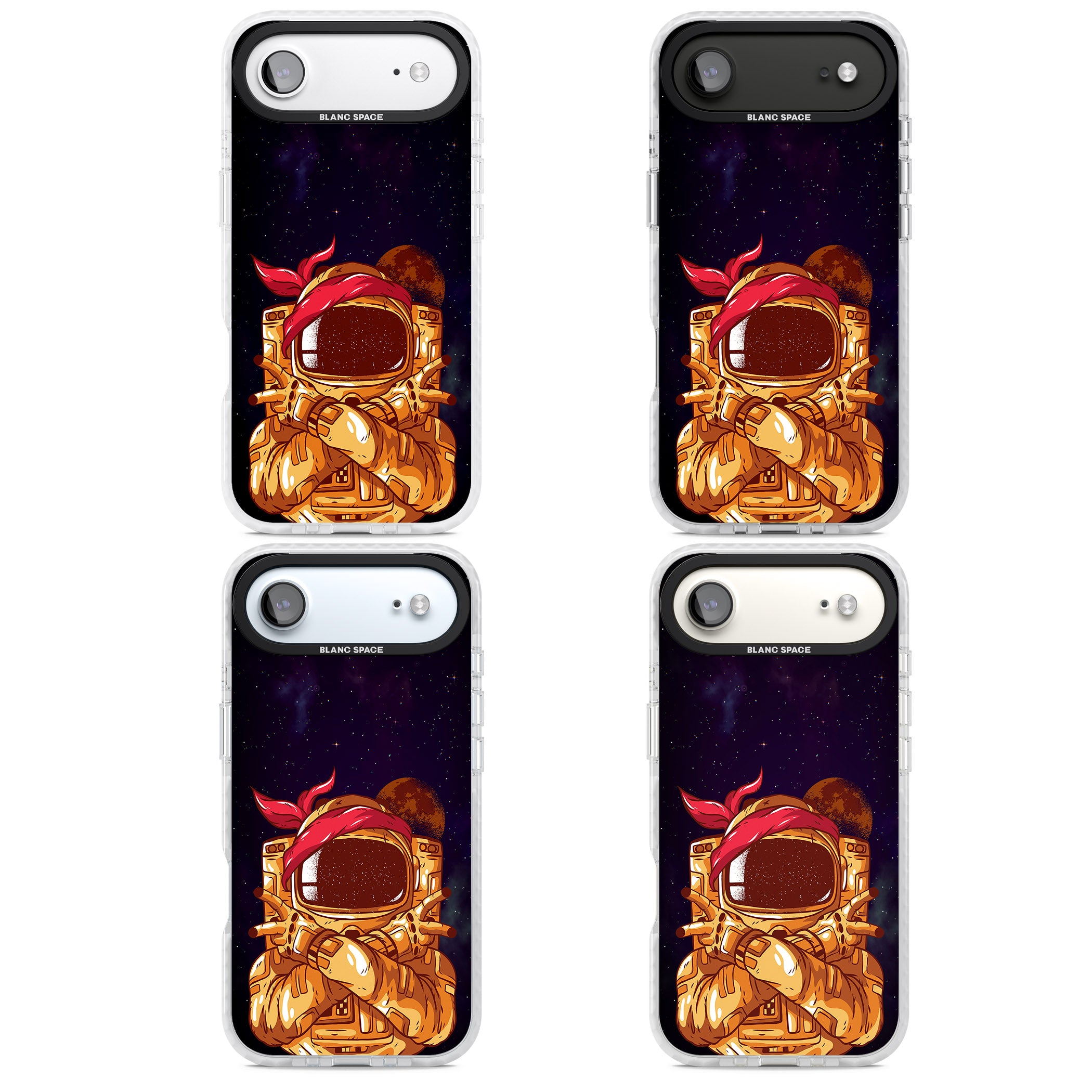 Space Gangster iPhone 17 Air Impact Clear Phone Case APT Impact Protection