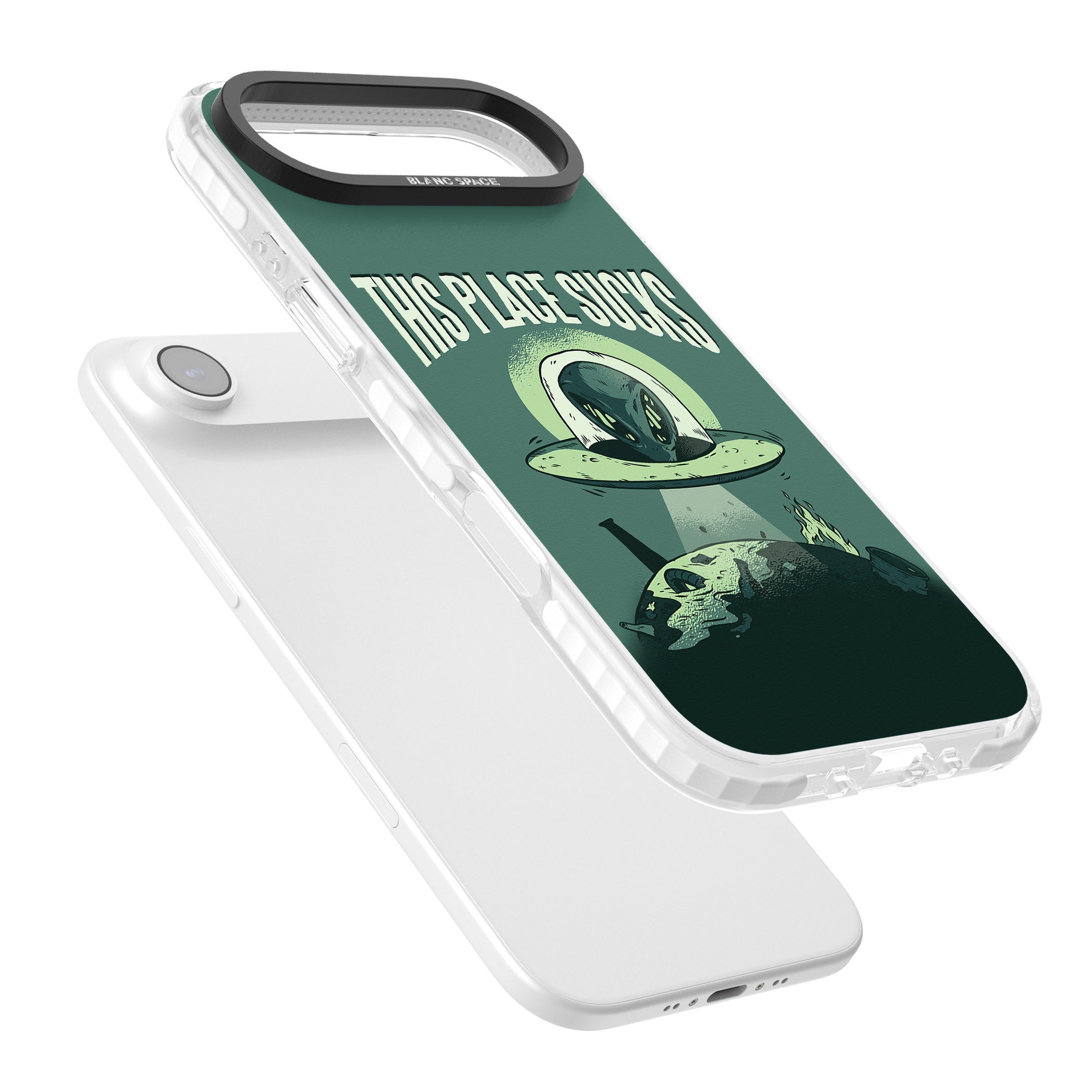 Earth Sucks iPhone 17 Air Impact Clear Phone Case Colours