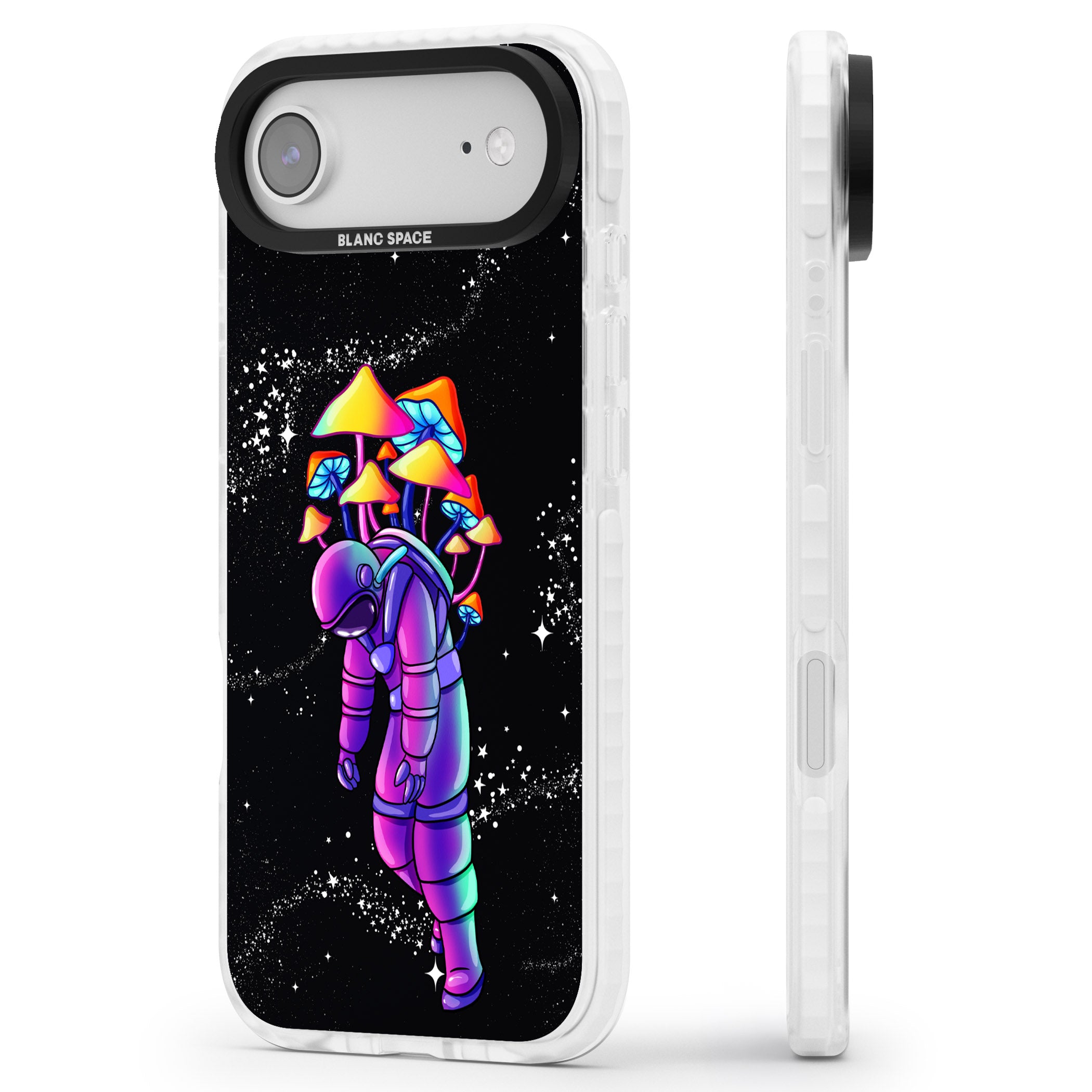 Space Mutation iPhone 17 Air Impact Clear Phone Case Side Profile