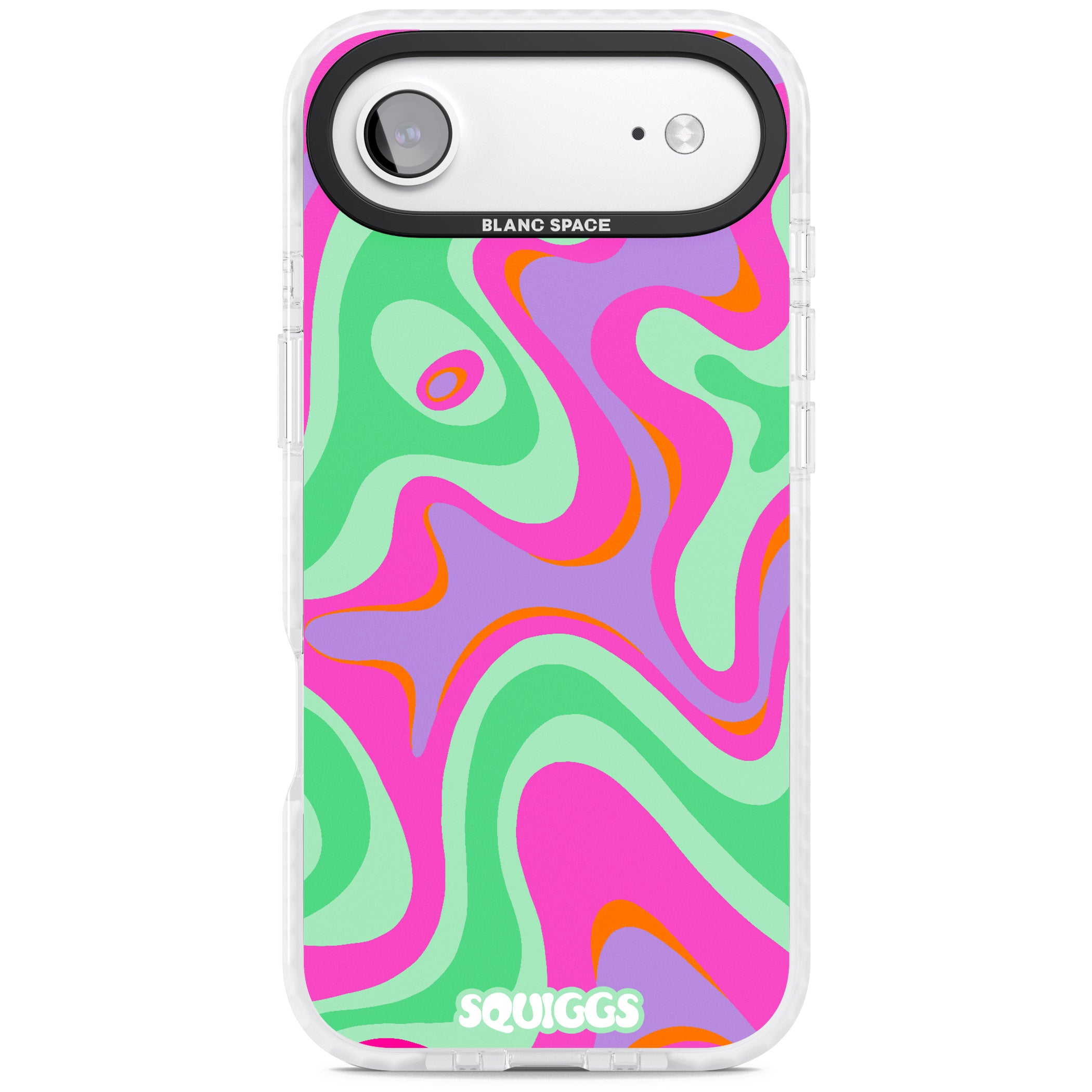 Pink Lava iPhone 17 Air Impact Clear Phone Case