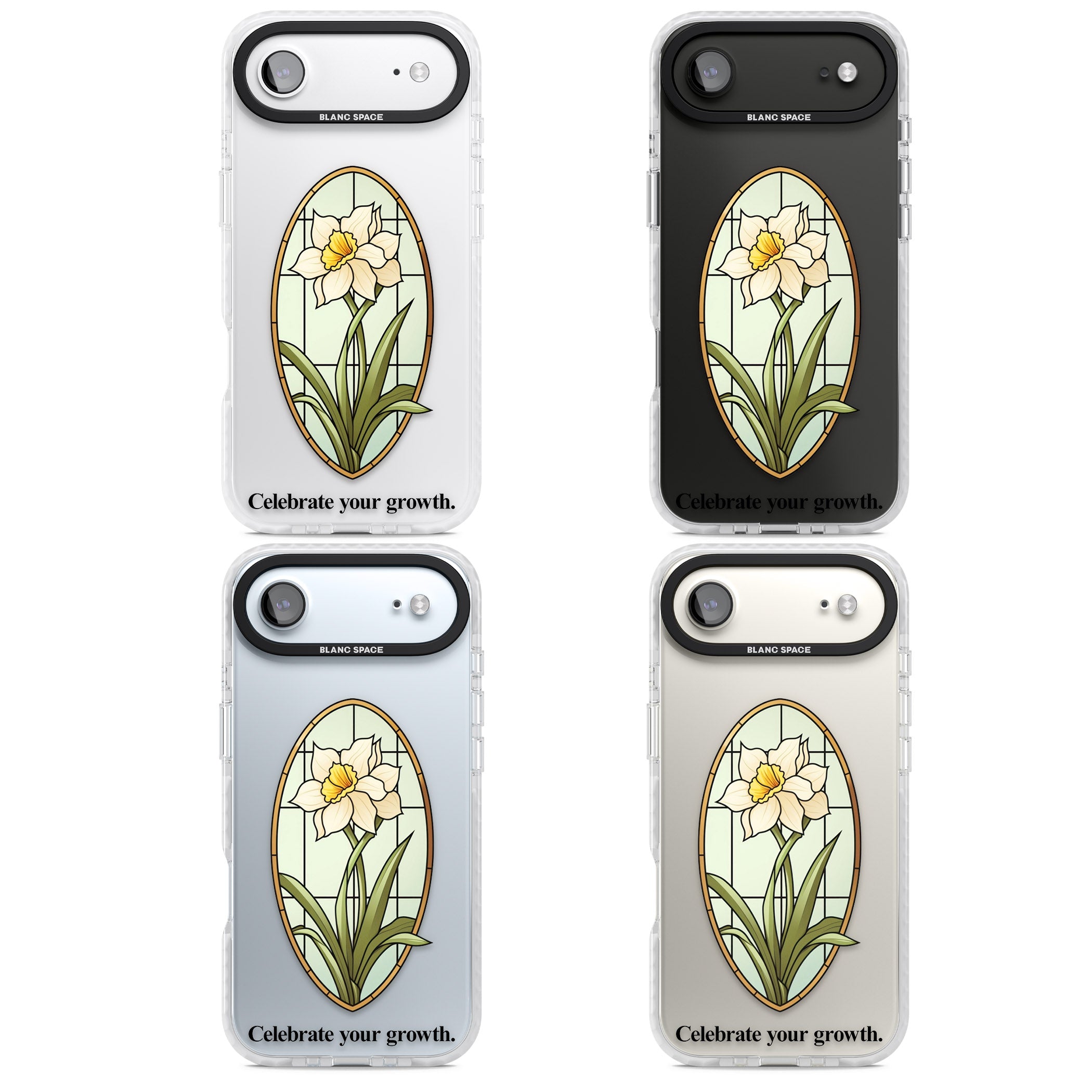 Celebrate Your Growth iPhone 17 Air Impact Clear Phone Case APT Impact Protection