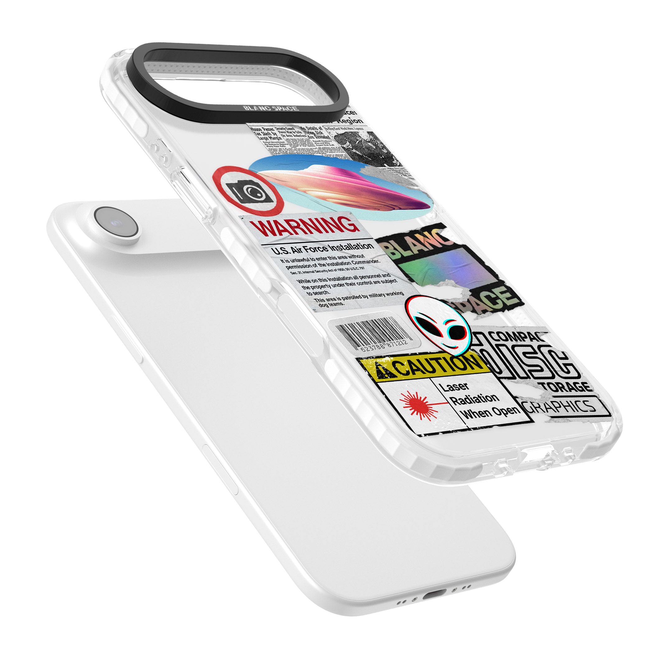 Cosmic Encounters iPhone 17 Air Impact Clear Phone Case Colours