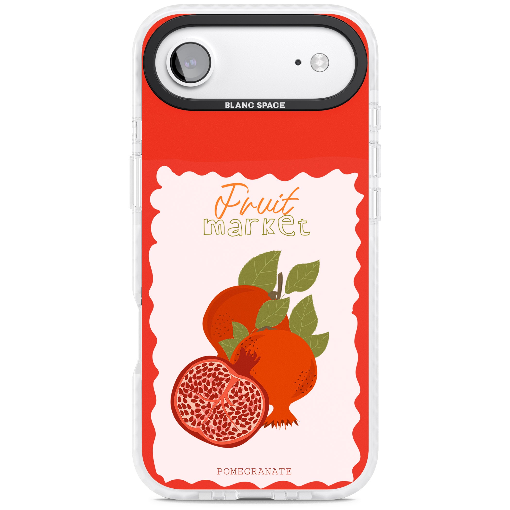Fruit Market Pomegranate iPhone 17 Air Impact Clear Phone Case