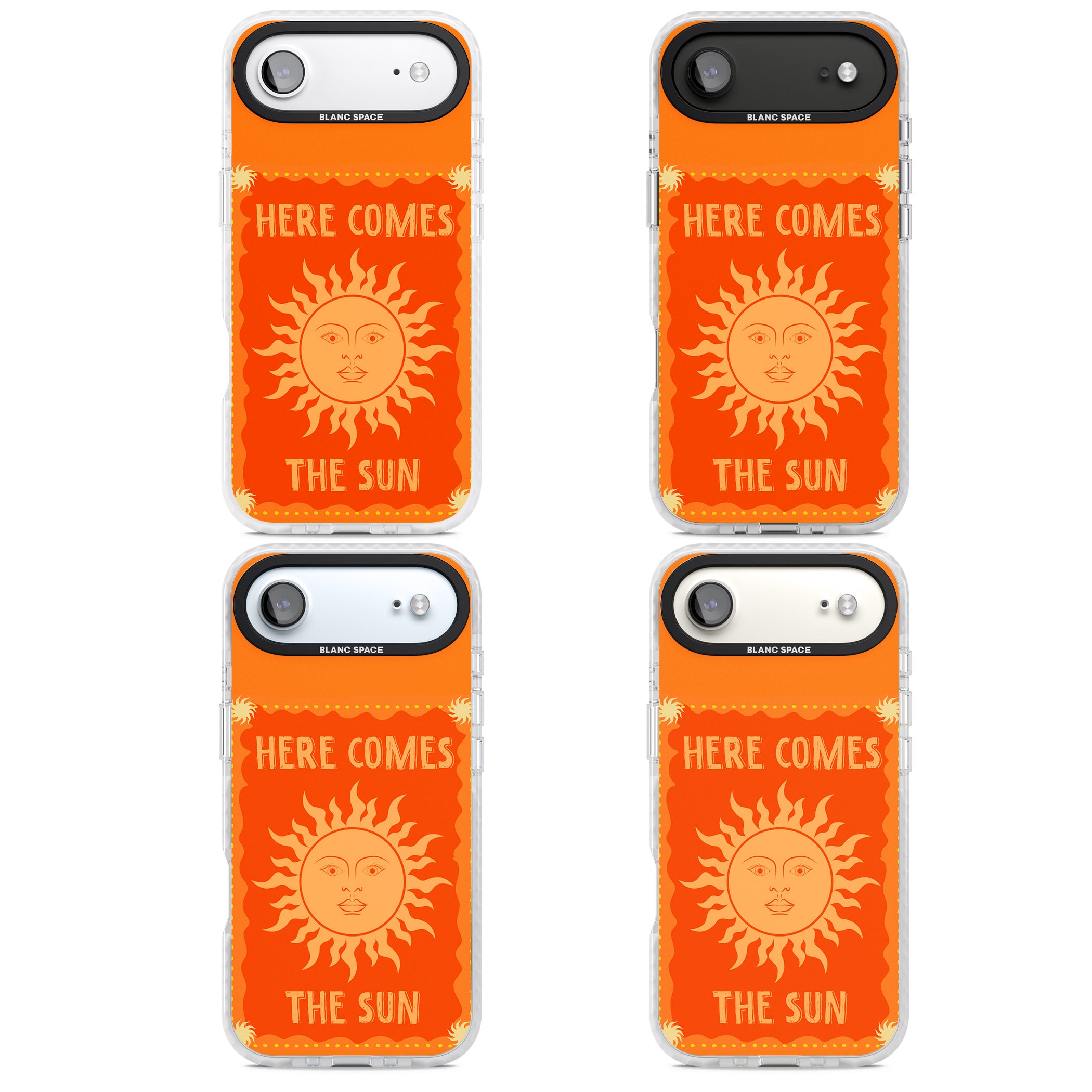Retro Here Comes The Sun iPhone 17 Air Impact Clear Phone Case APT Impact Protection