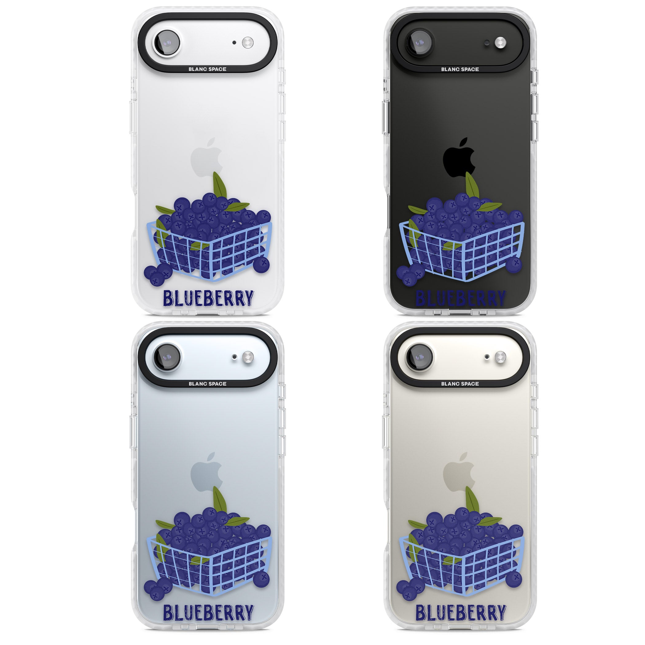 Blueberry Basket iPhone 17 Air Impact Clear Phone Case APT Impact Protection