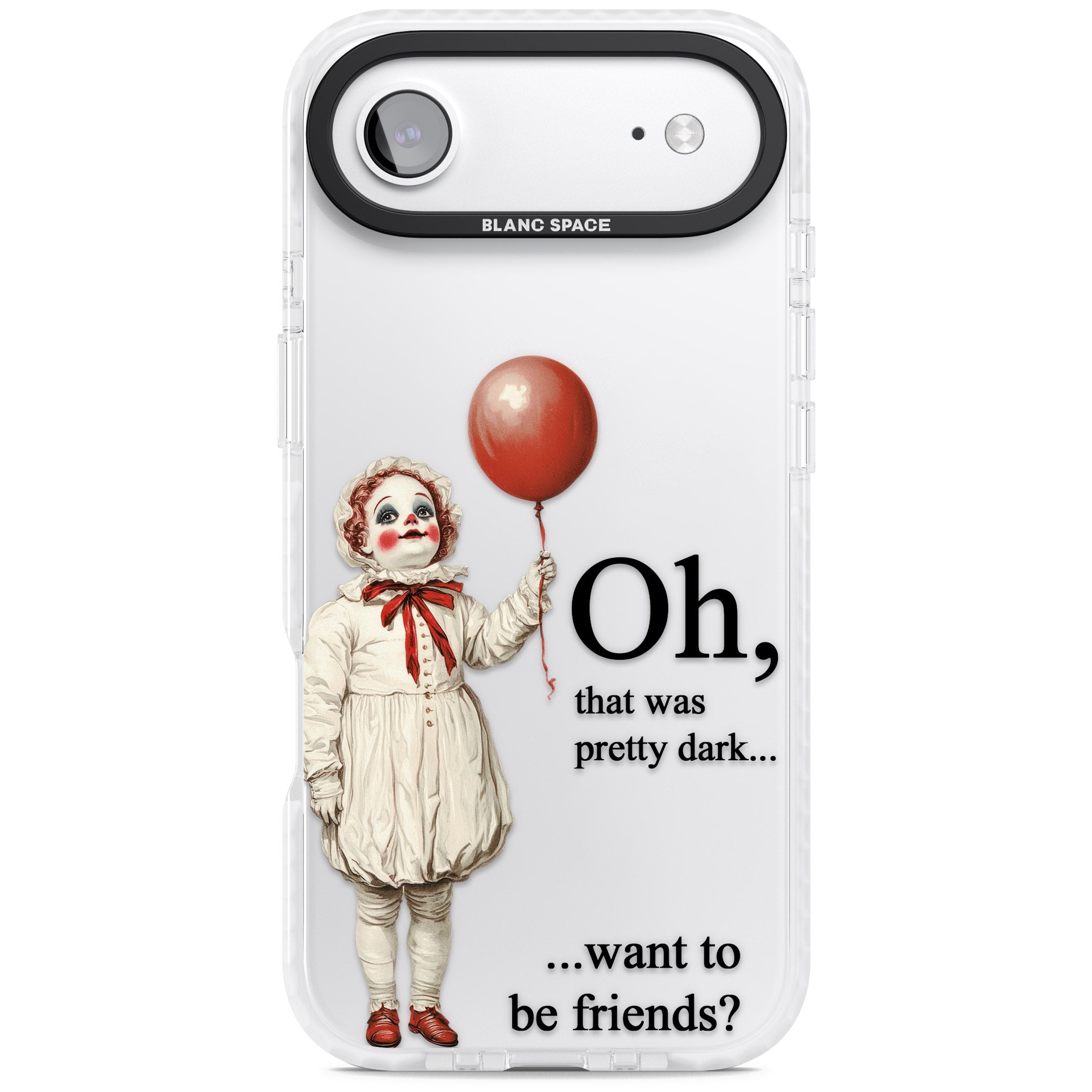 Want To Be Friends? iPhone 17 Air Impact Clear Phone Case