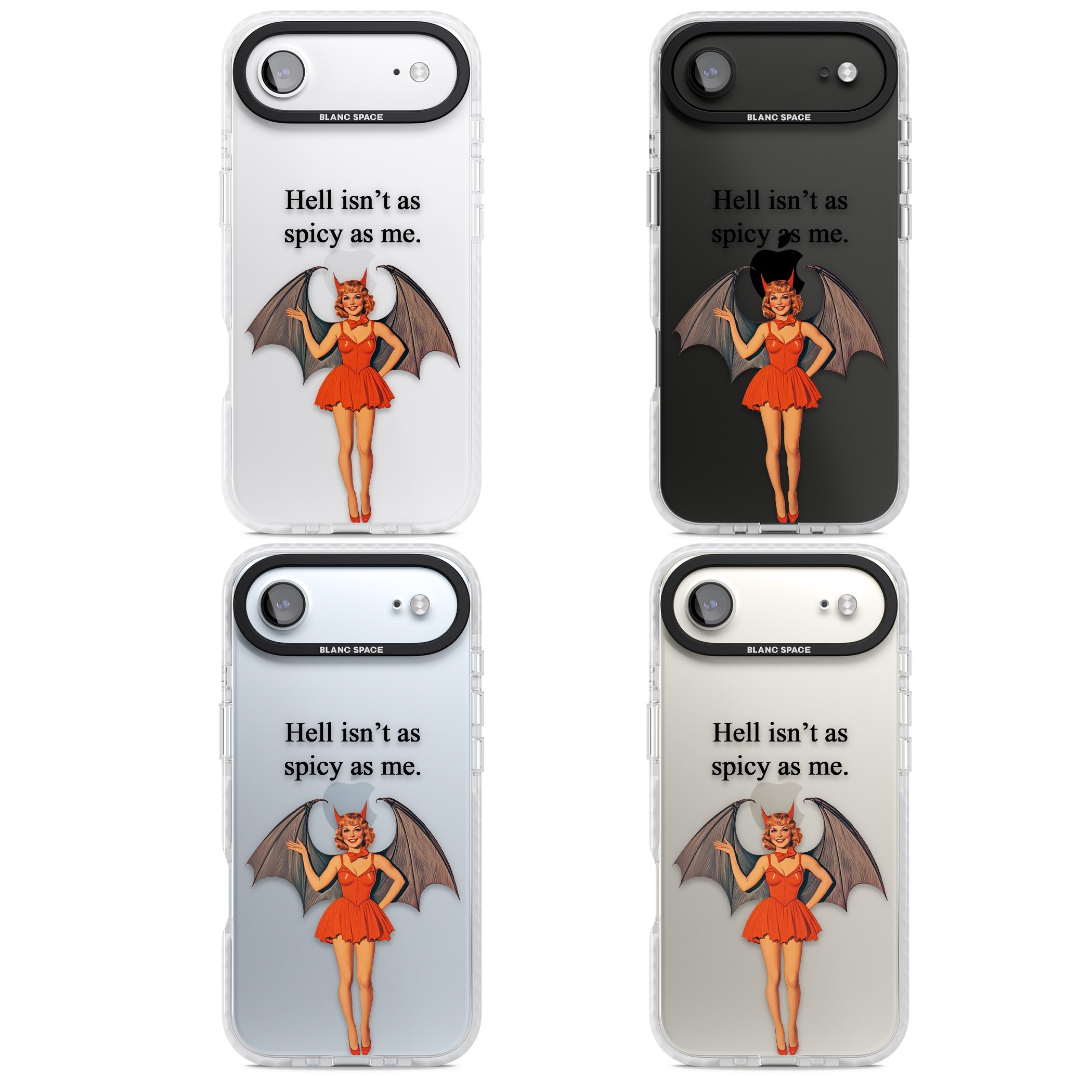 Hell Isnt As Spicy As Me iPhone 17 Air Impact Clear Phone Case APT Impact Protection