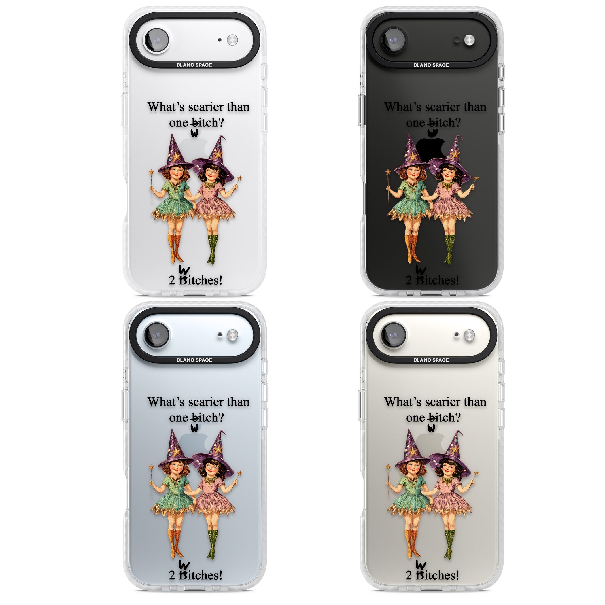 Two Witches iPhone 17 Air Impact Clear Phone Case APT Impact Protection