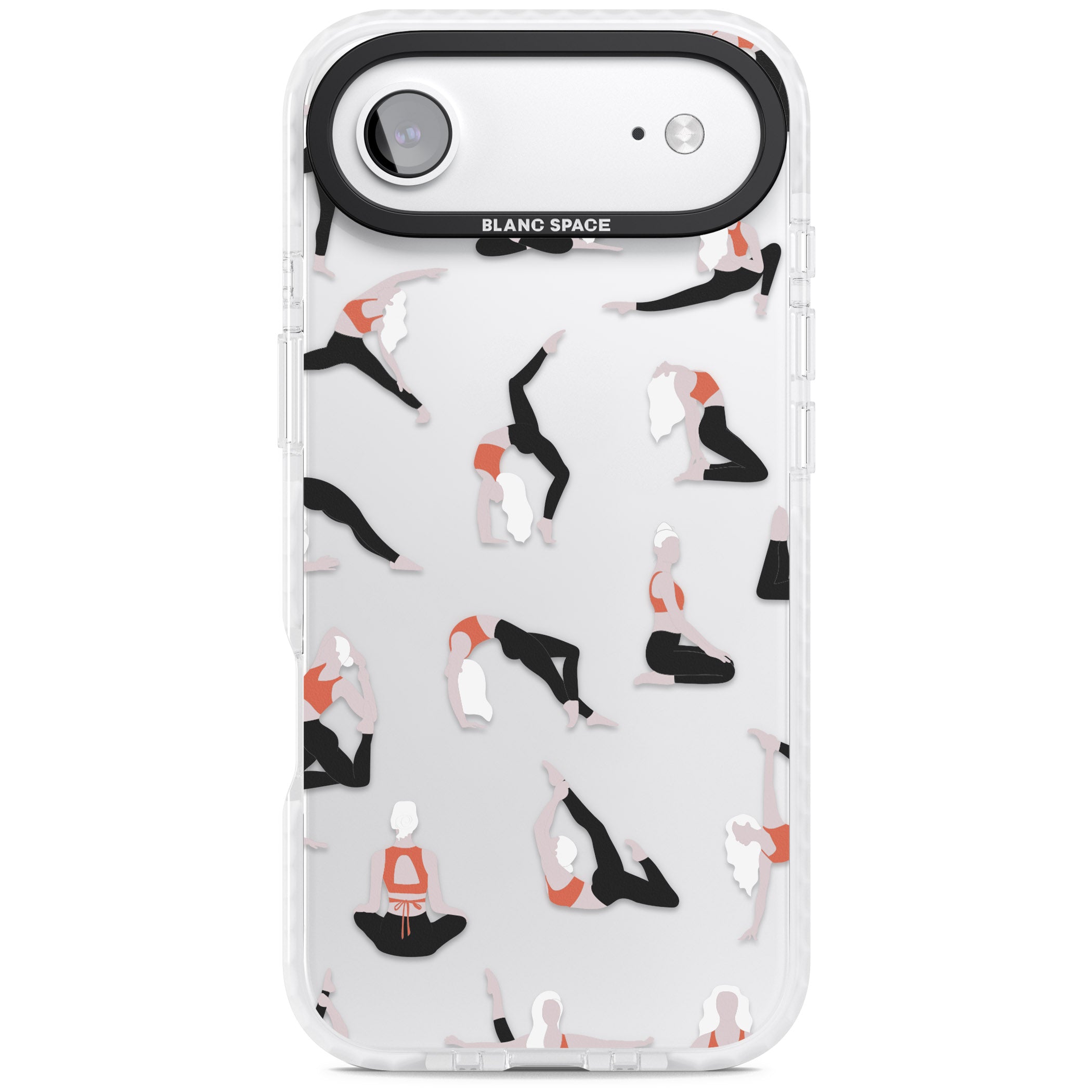 Yoga Poses Clear iPhone 17 Air Impact Clear Phone Case