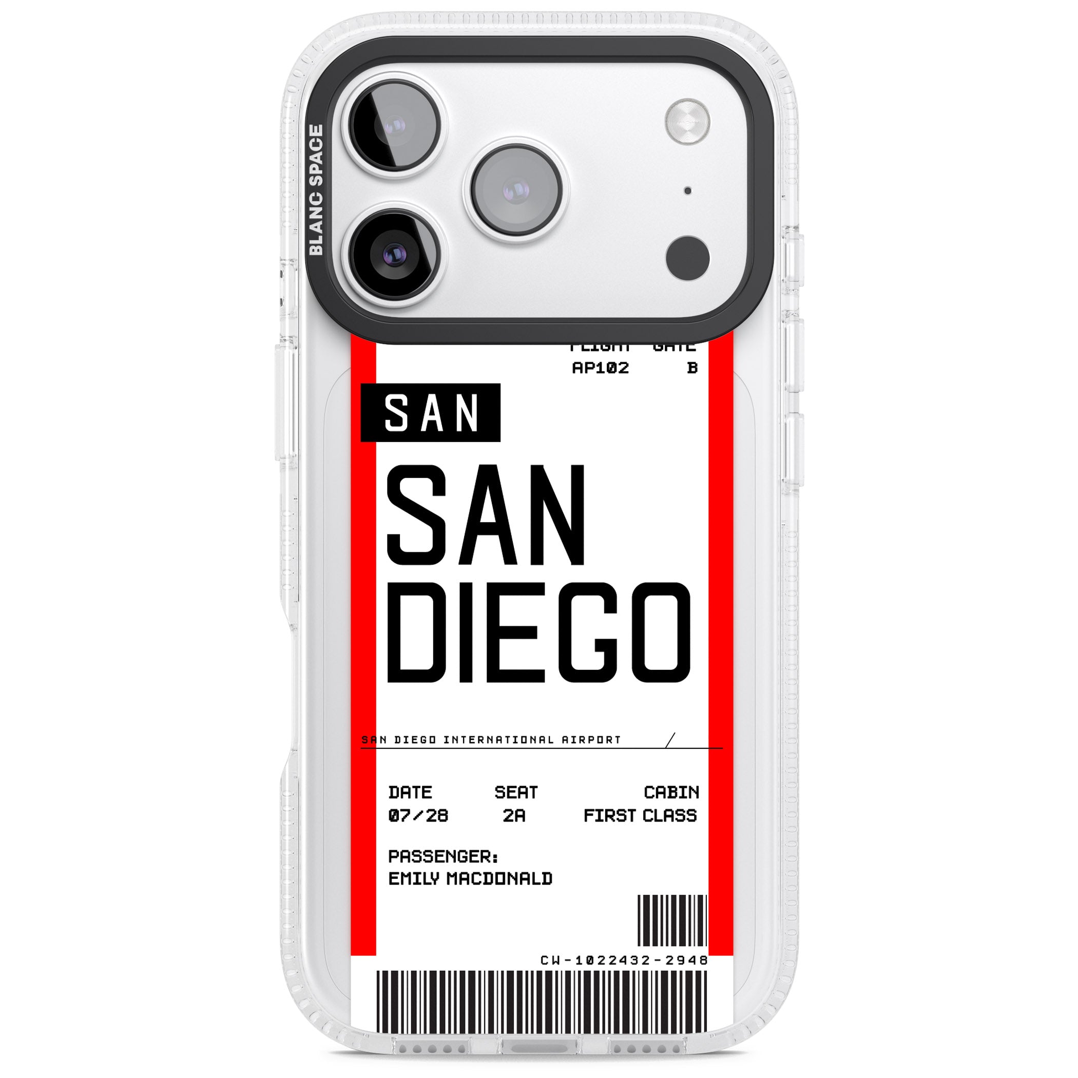 Personalised San Diego Boarding Pass