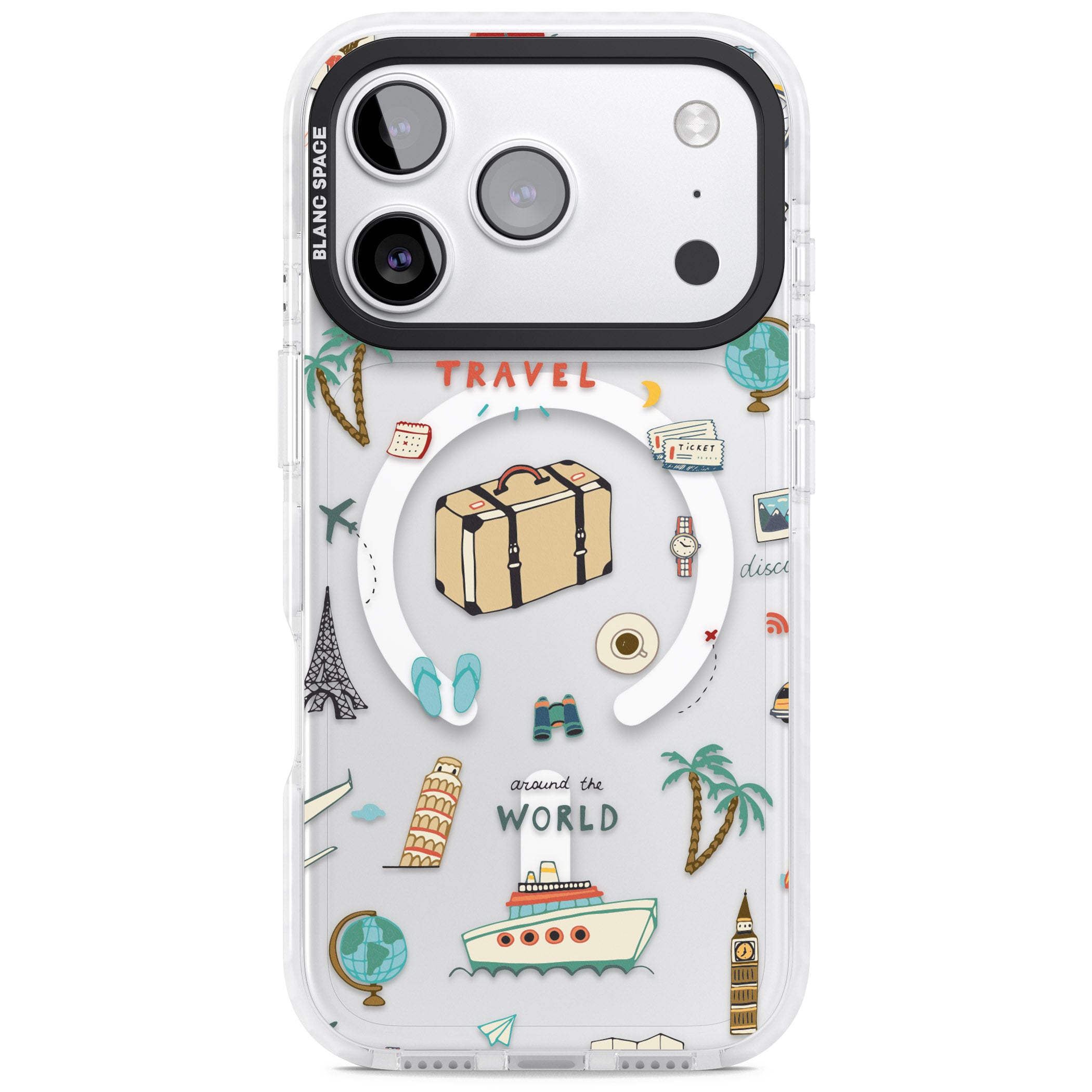 Cute Travel Pattern Transparent