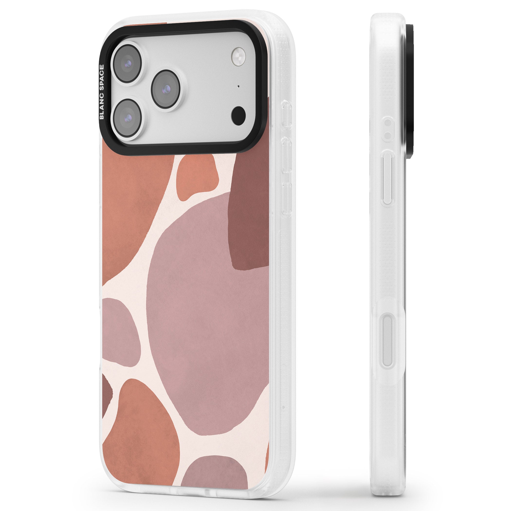 Terra Abstract iPhone 17 Pro Max Impact Air Clear Phone Case Side Profile
