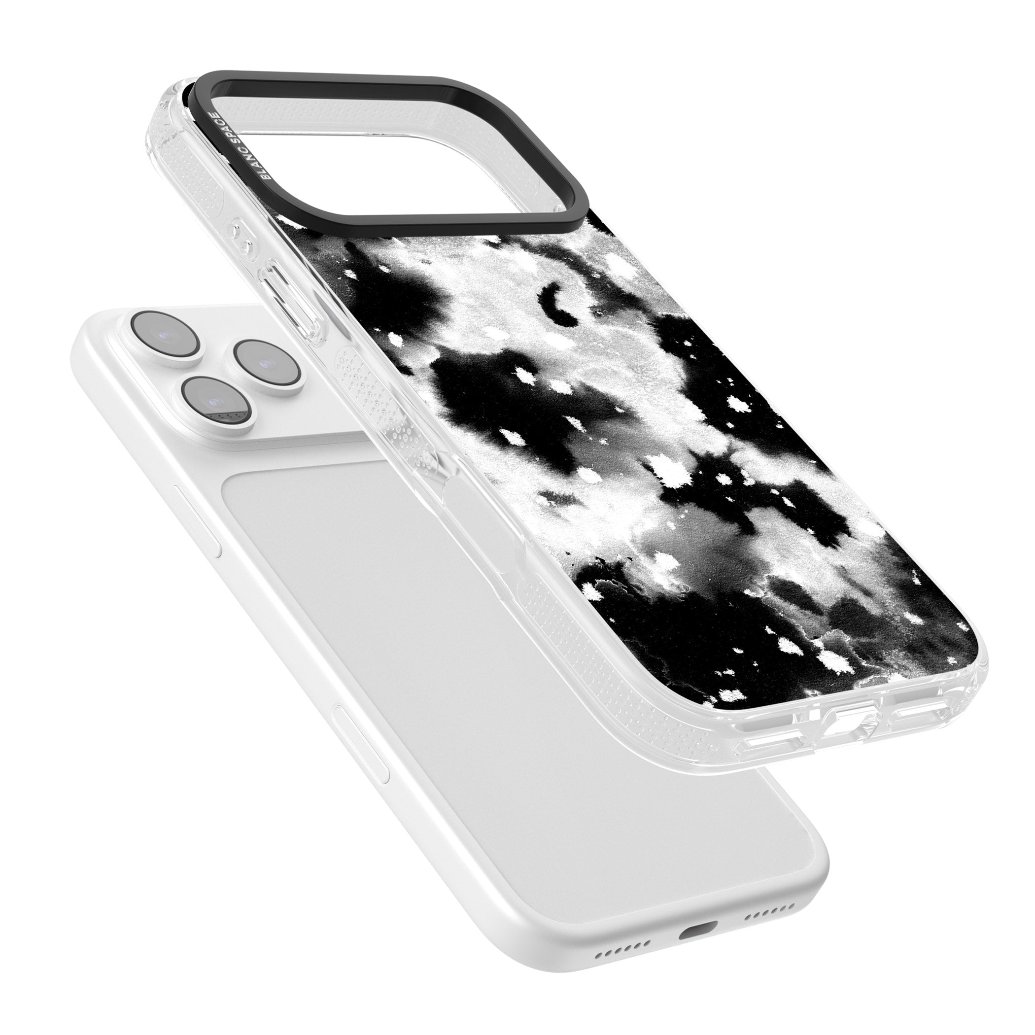 Acid Wash Ink Cloud iPhone 17 Pro Max Impact Air Clear Phone Case Colours