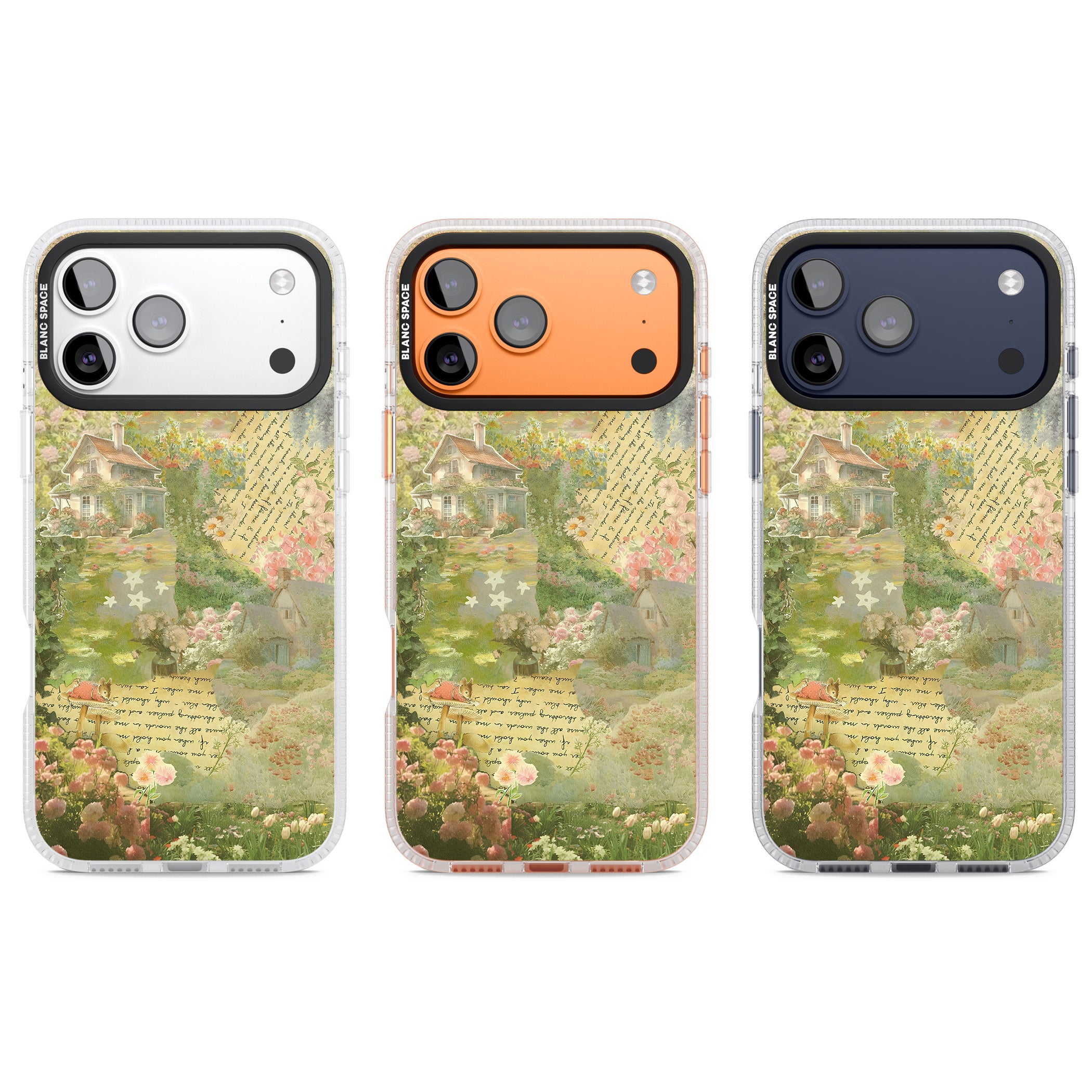 Soft Spring Collage iPhone 17 Pro Impact Air Clear Phone Case APT Impact Protection