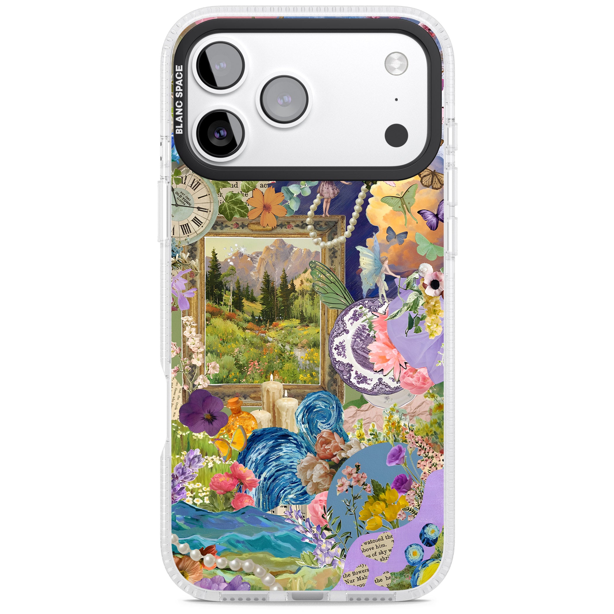 Vibrant Whimsy Collage iPhone 17 Pro Max Impact Air Clear Phone Case