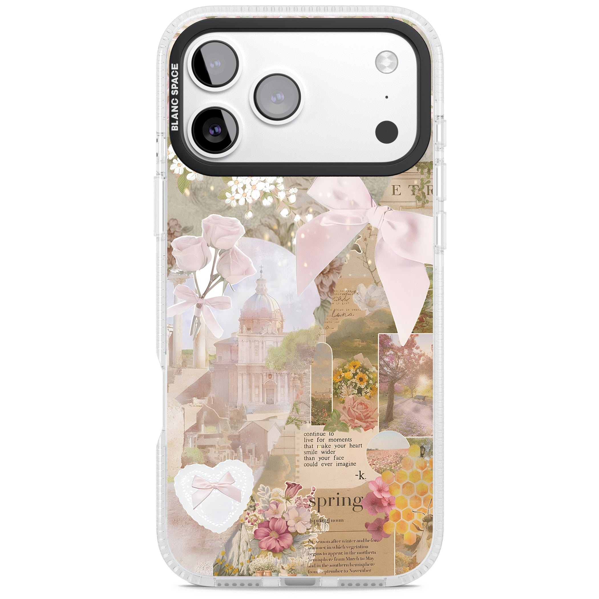 Coquette Collage iPhone 17 Pro Max Impact Air Clear Phone Case
