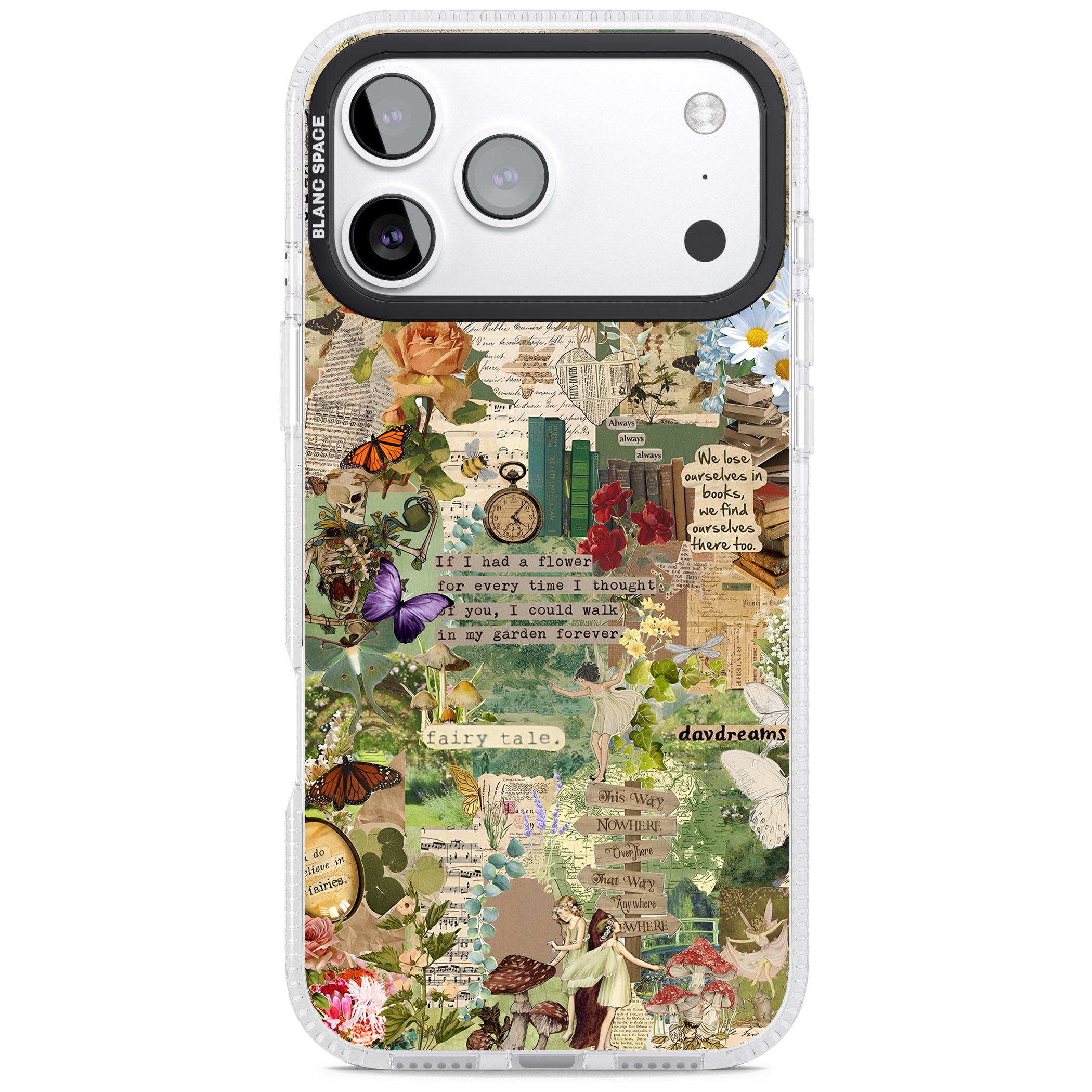 Enchanted Collage iPhone 17 Pro Max Impact Air Clear Phone Case
