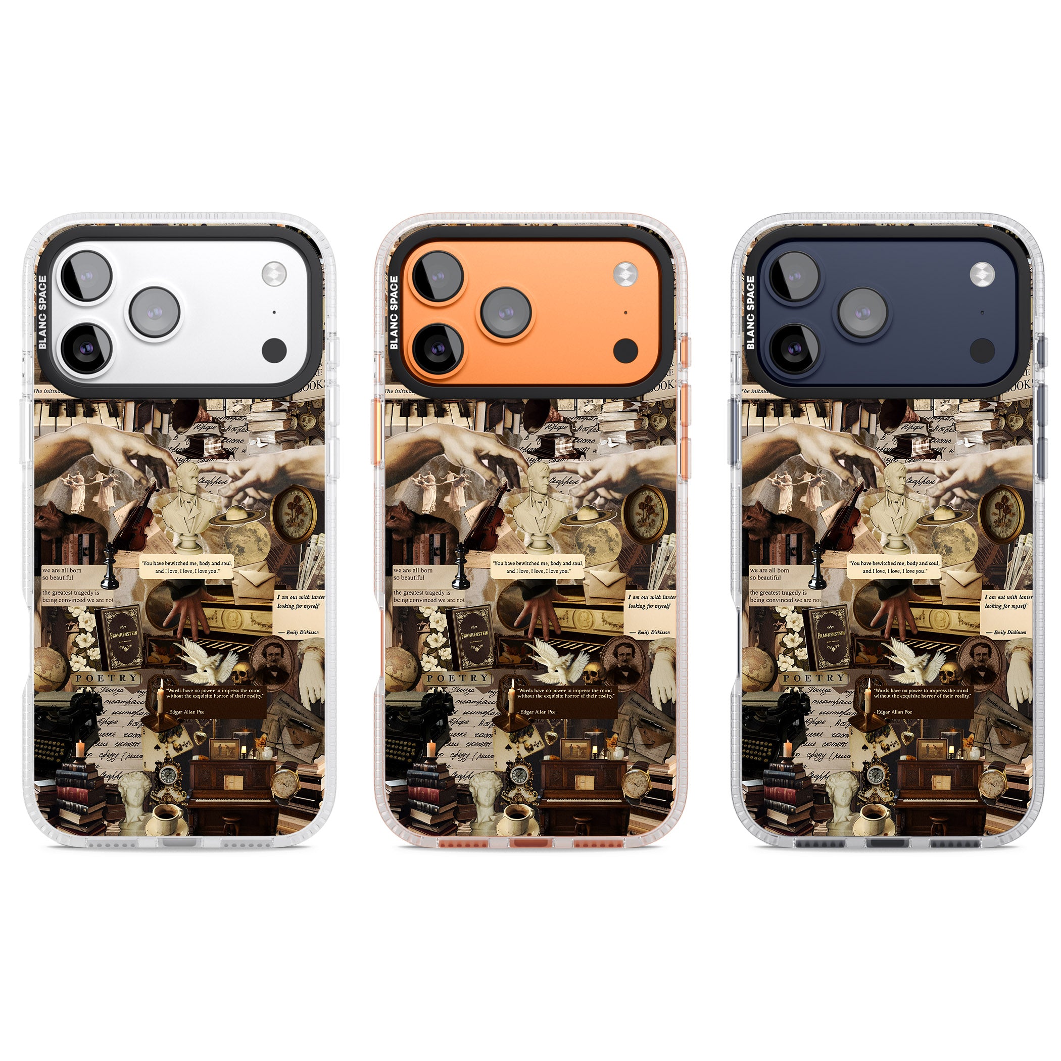 Antique Collage iPhone 17 Pro Impact Air Clear Phone Case APT Impact Protection