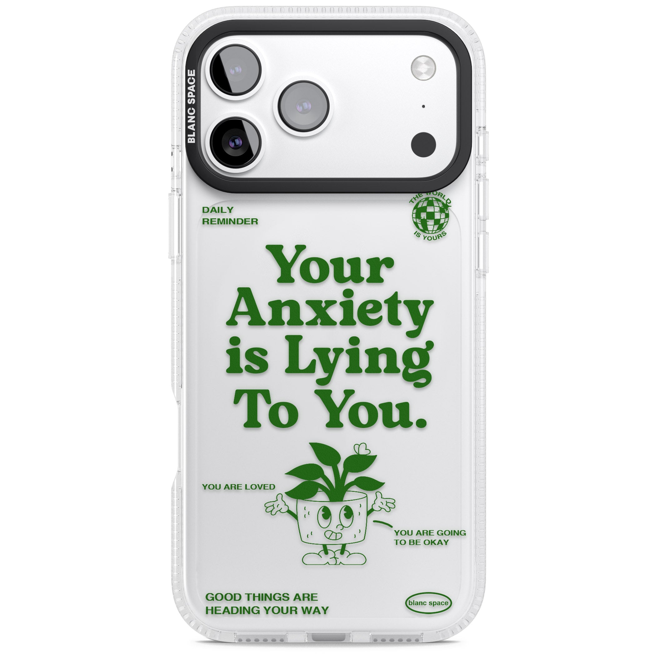 Your Anxiety Is Lying To You iPhone 17 Pro Max Impact Air Clear Phone Case