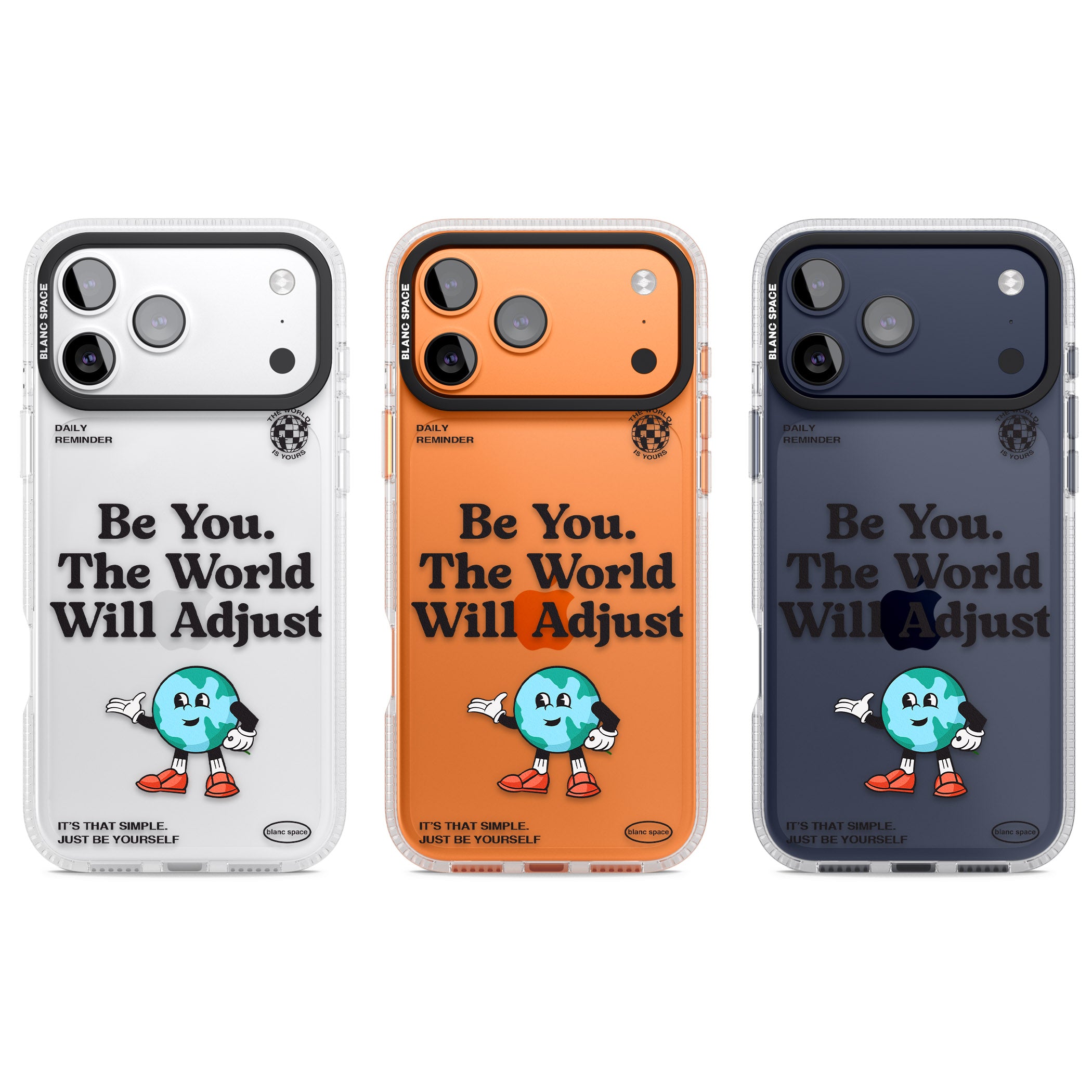 Be You The World Will Adjust iPhone 17 Pro Impact Air Clear Phone Case APT Impact Protection