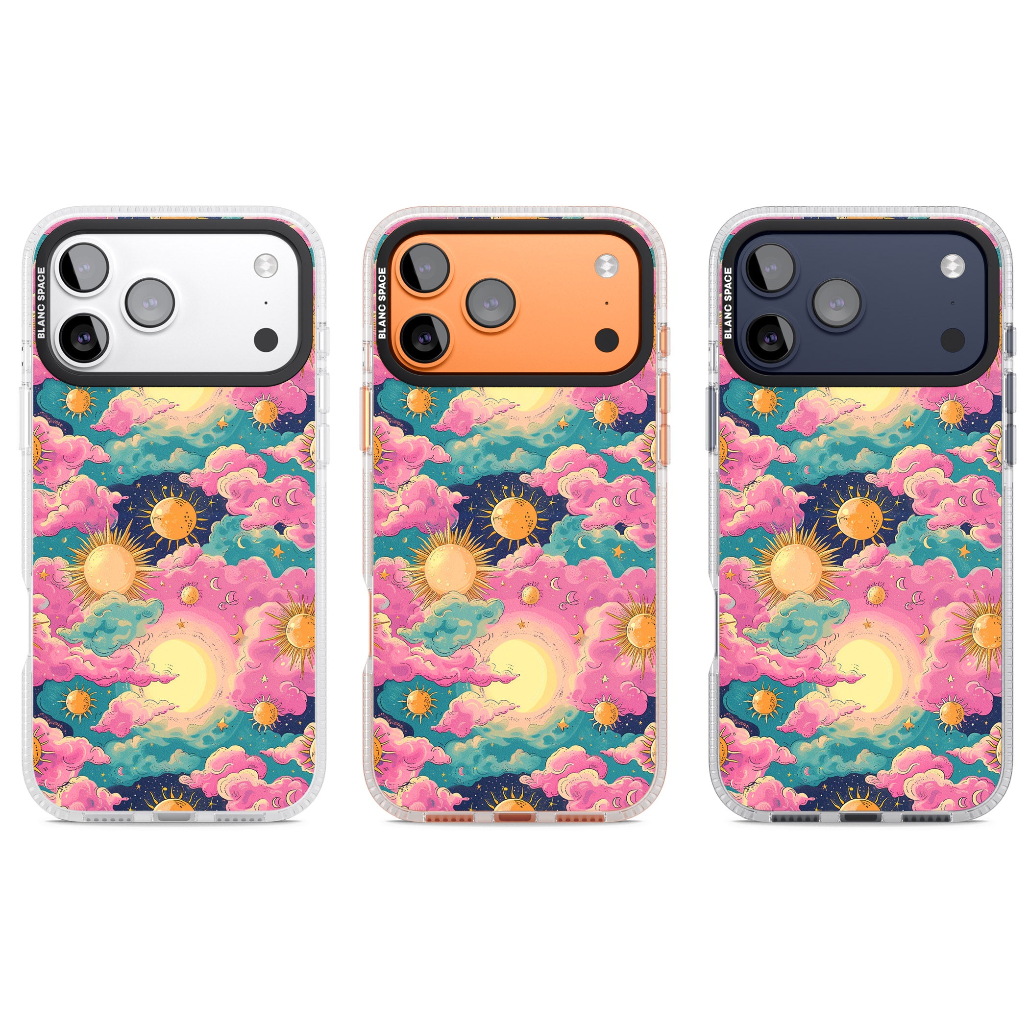 Starlight Clouds iPhone 17 Pro Impact Air Clear Phone Case APT Impact Protection