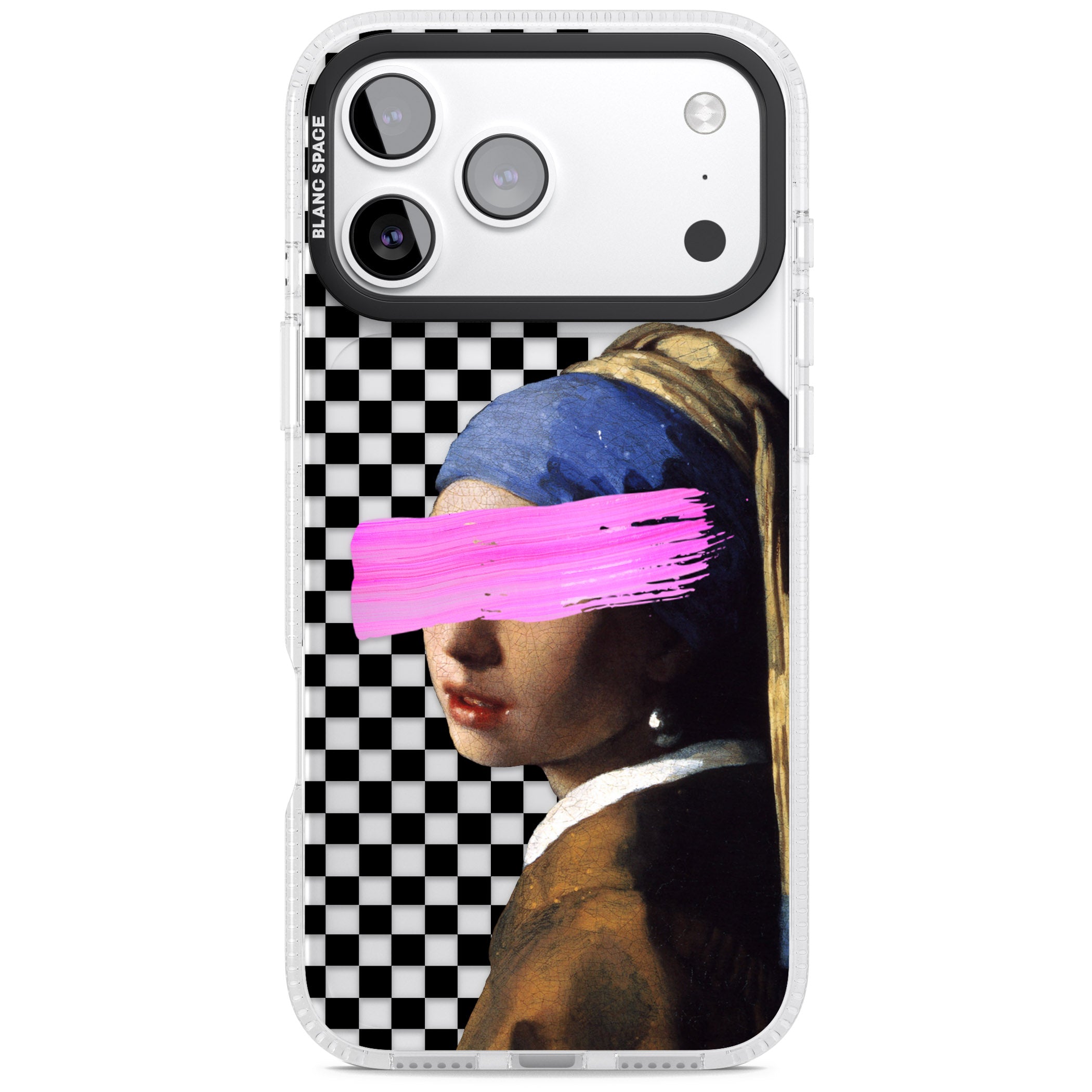 Abstract Pearl Girl iPhone 17 Pro Max Impact Air Clear Phone Case