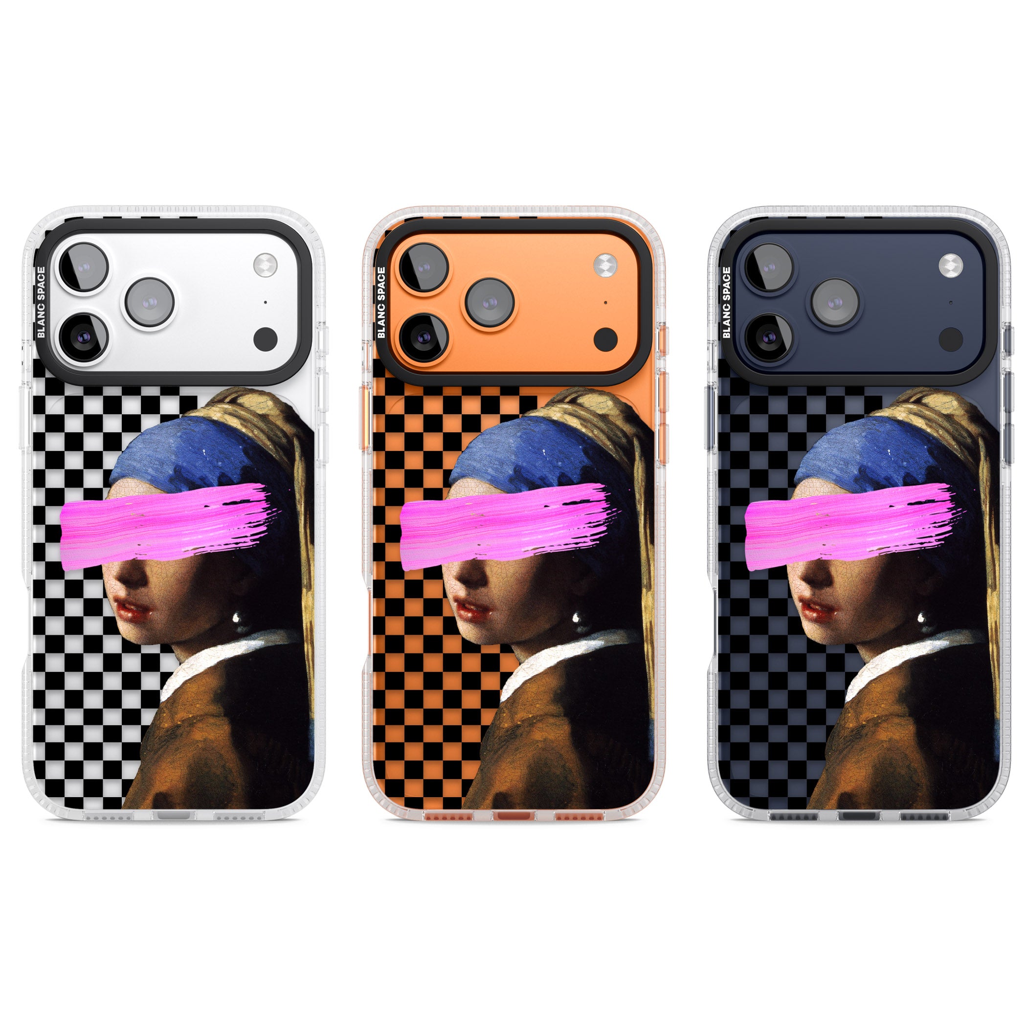 Abstract Pearl Girl iPhone 17 Pro Impact Air Clear Phone Case APT Impact Protection