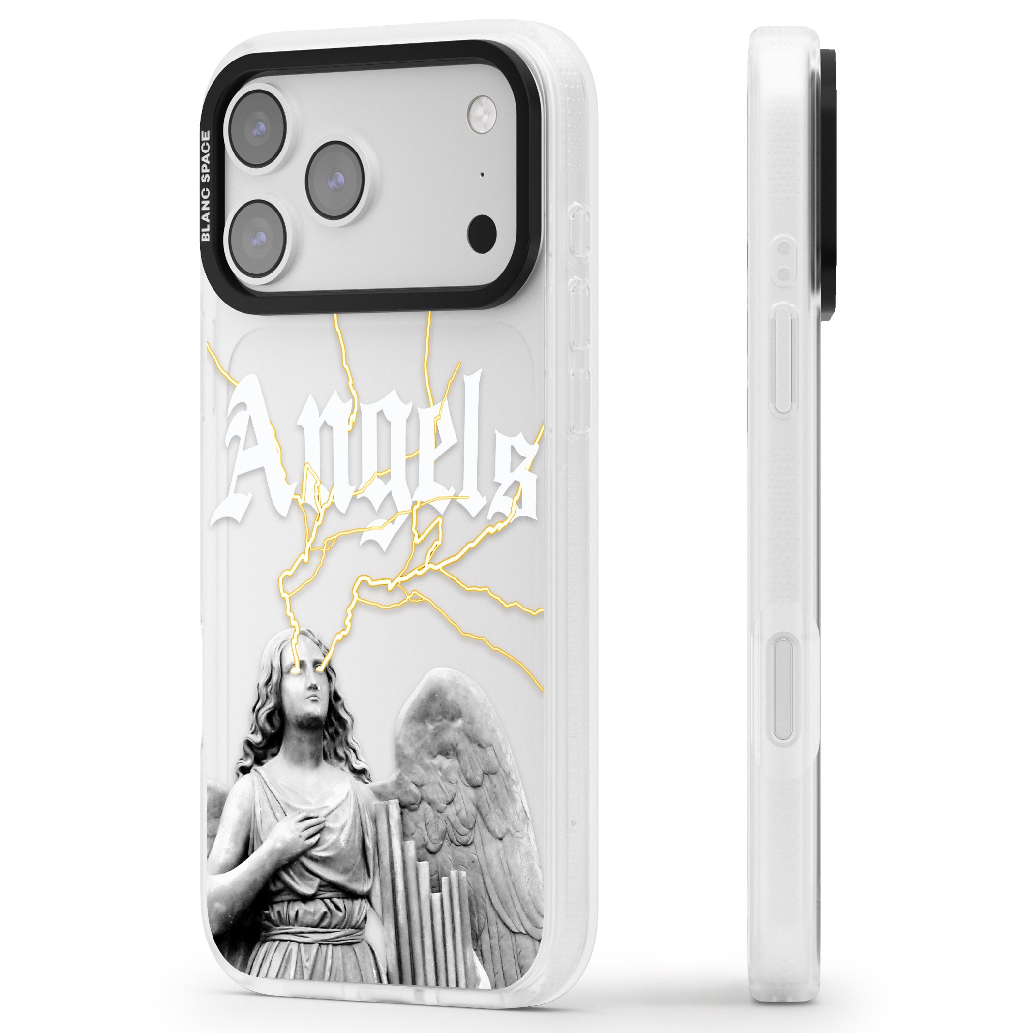 Angels iPhone 17 Pro Max Impact Air Clear Phone Case Side Profile
