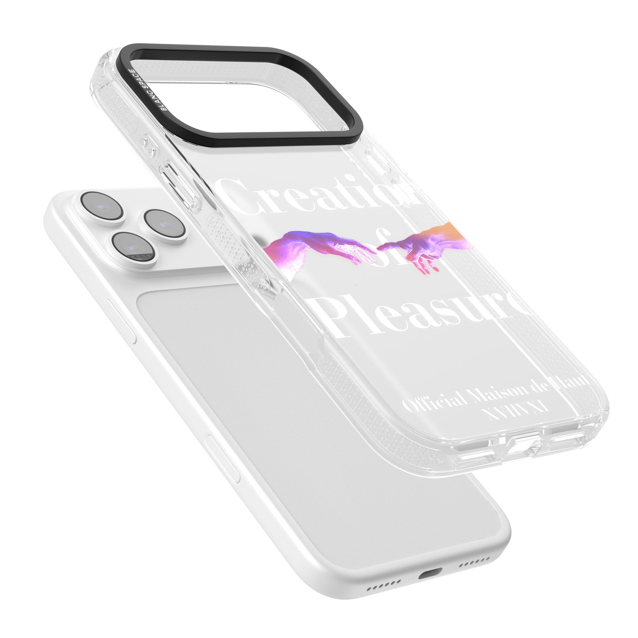 Creation Of Pleasure iPhone 17 Pro Max Impact Air Clear Phone Case Colours