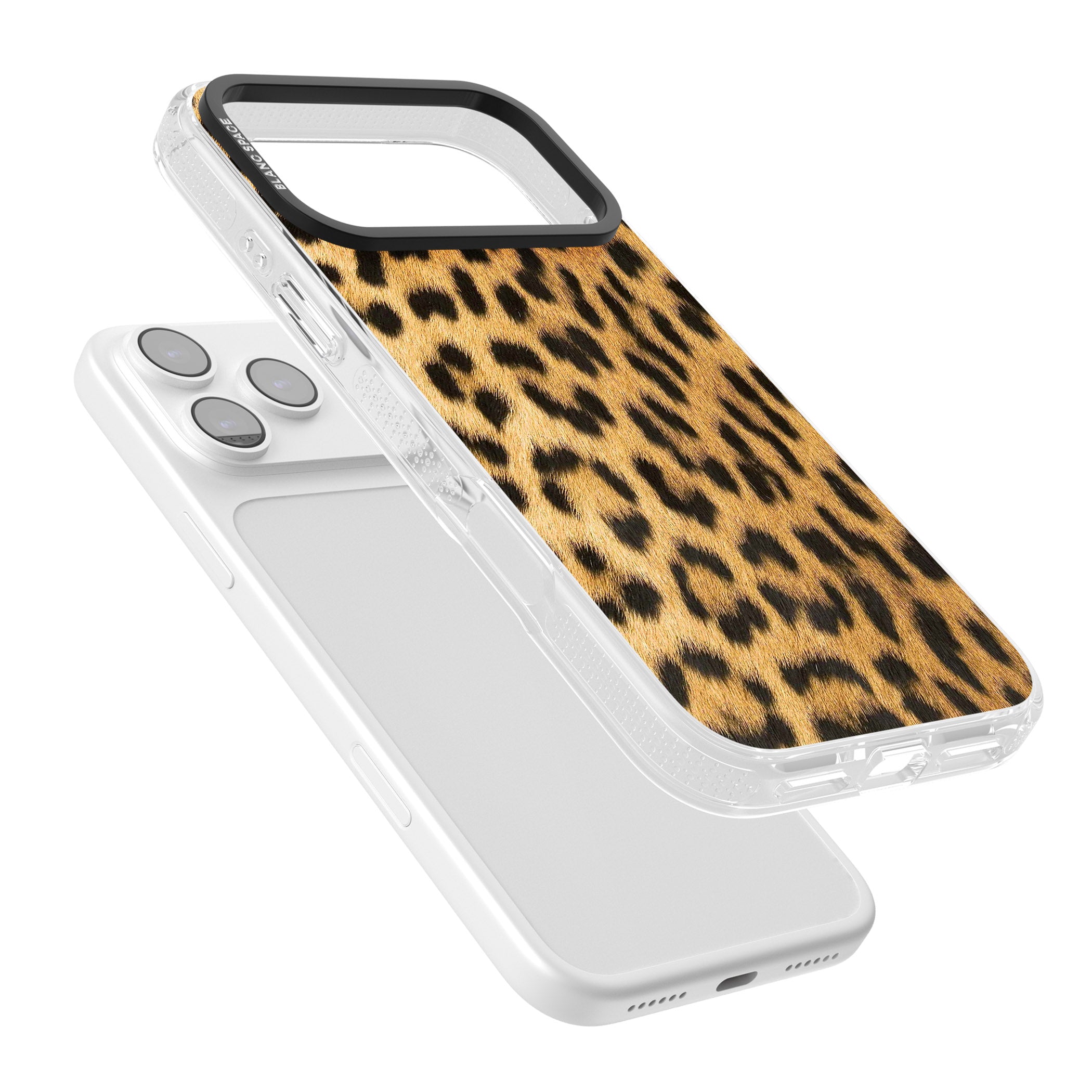Designer Fashion Gold Leopard Print iPhone 17 Pro Max Impact Air Clear Phone Case Colours