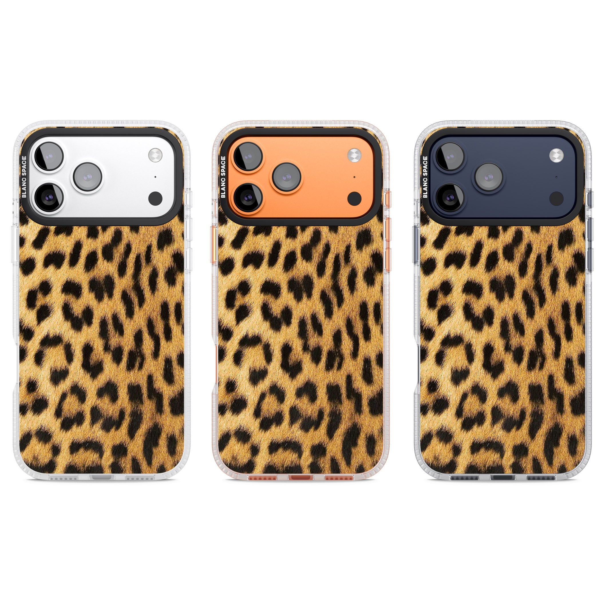 Designer Fashion Gold Leopard Print iPhone 17 Pro Impact Air Clear Phone Case APT Impact Protection