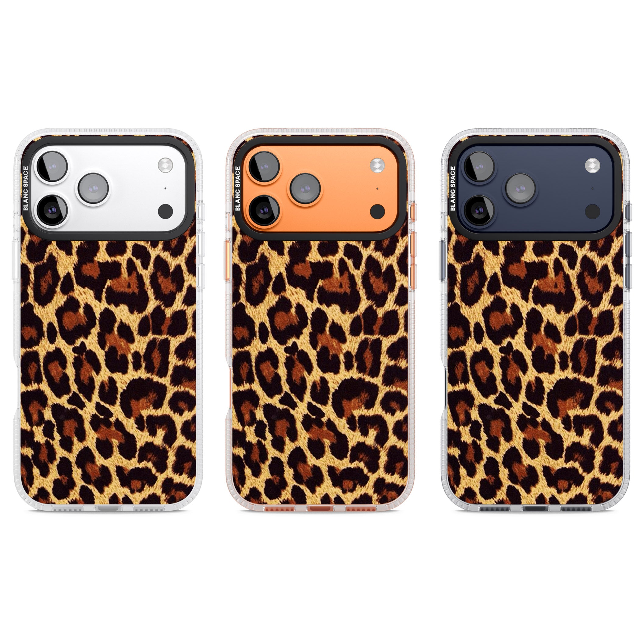 Gold Leopard Print iPhone 17 Pro Impact Air Clear Phone Case APT Impact Protection