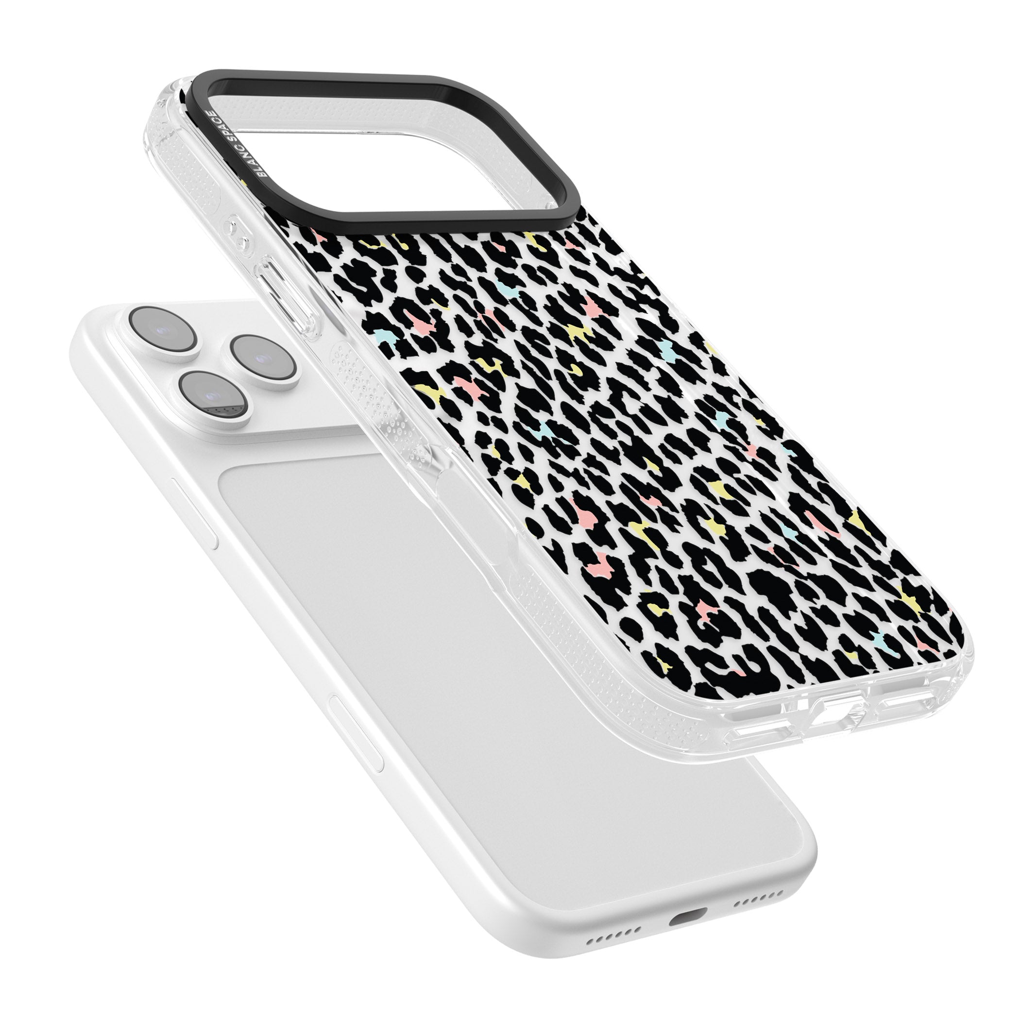 Pastel Leopard Print iPhone 17 Pro Max Impact Air Clear Phone Case Colours
