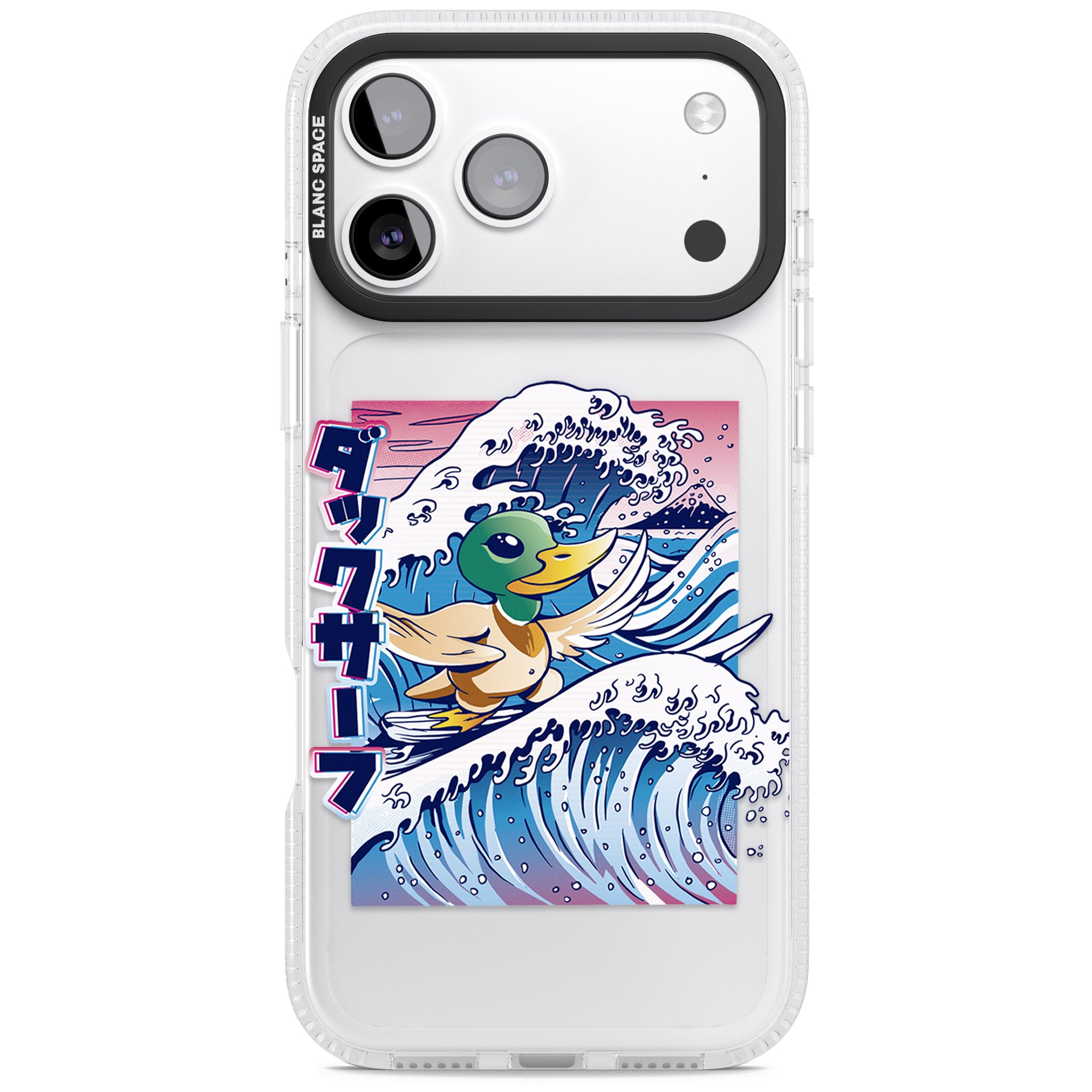 Duck Surf iPhone 17 Pro Max Impact Air Clear Phone Case