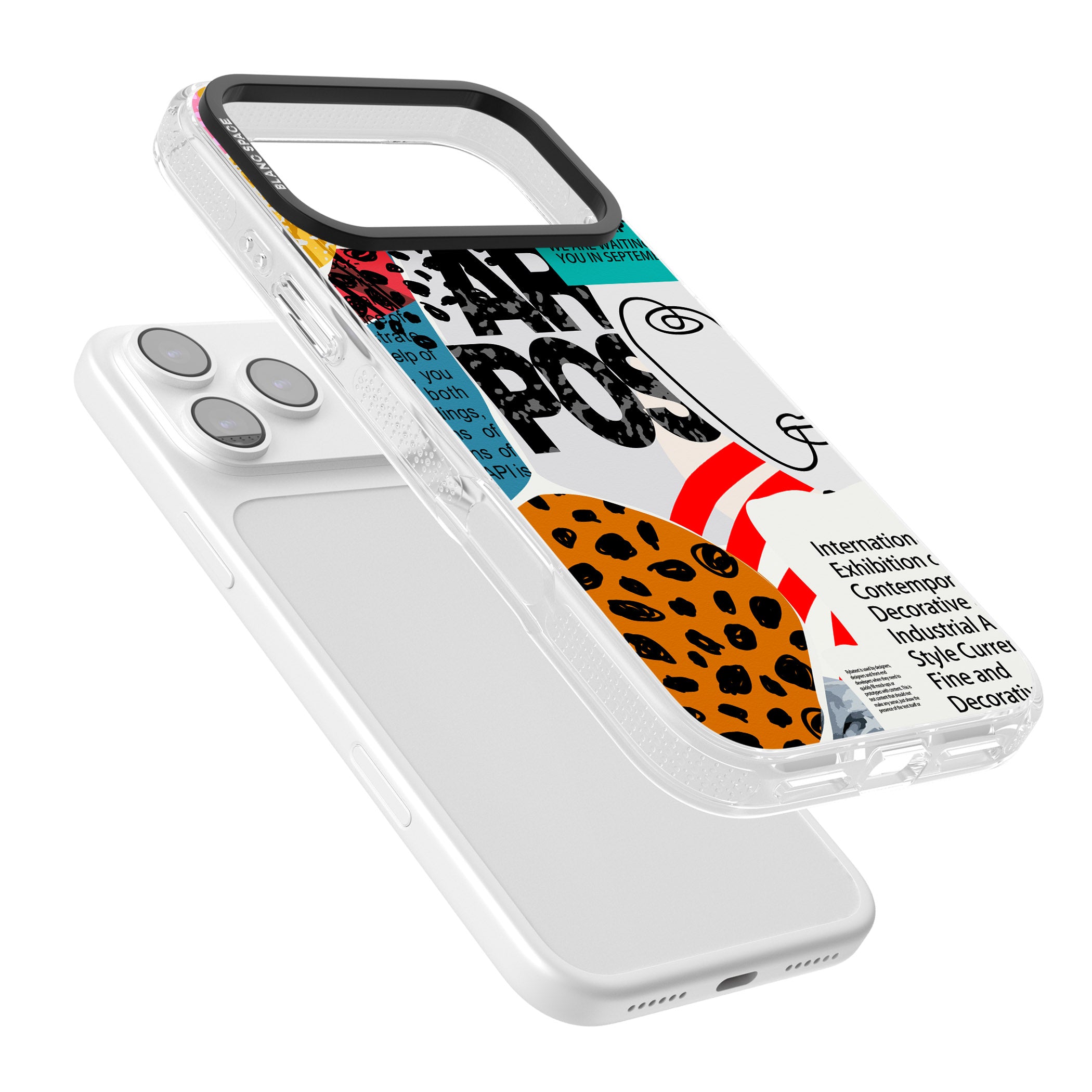 Abstract Art Poster iPhone 17 Pro Max Impact Air Clear Phone Case Colours