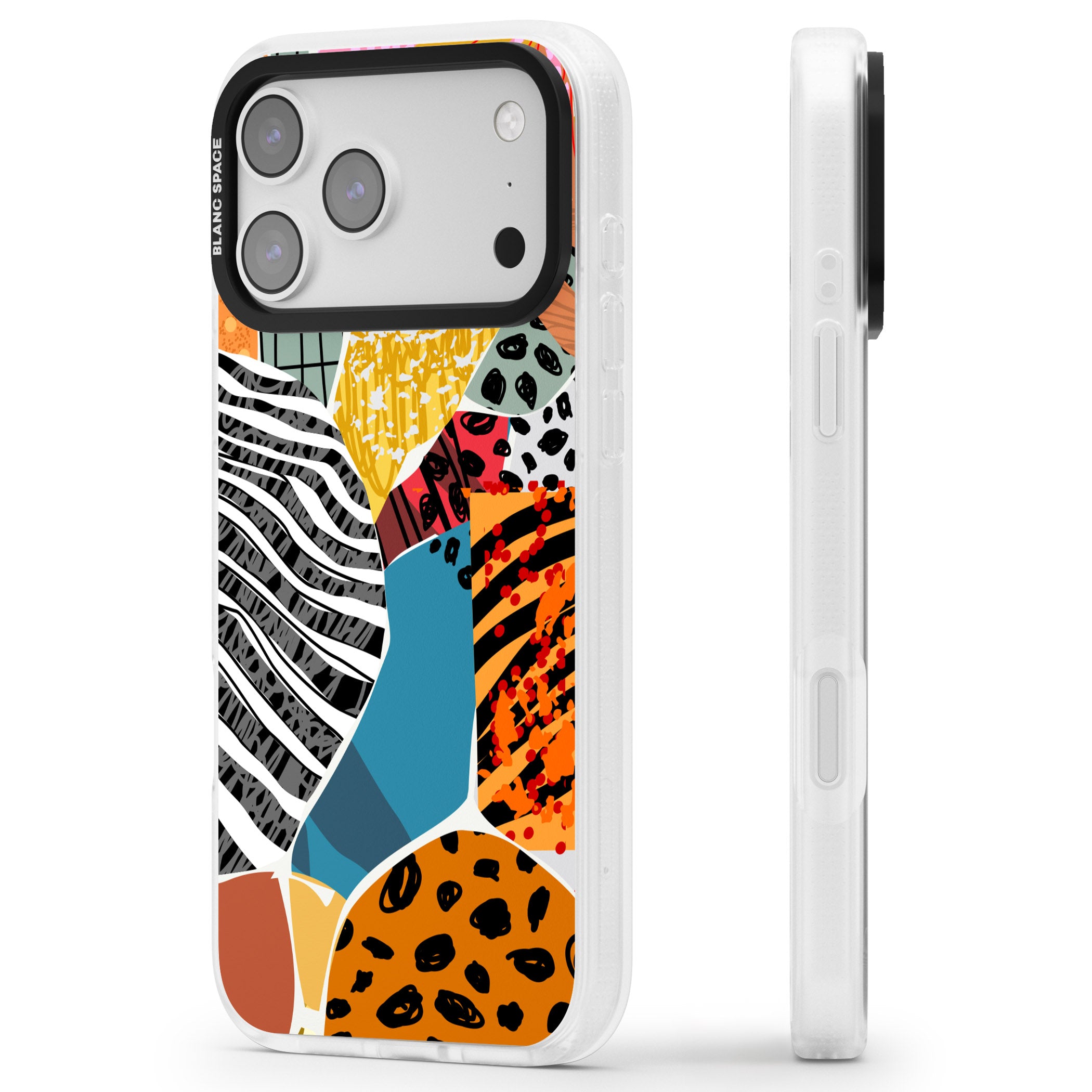 Print Passion iPhone 17 Pro Max Impact Air Clear Phone Case Side Profile