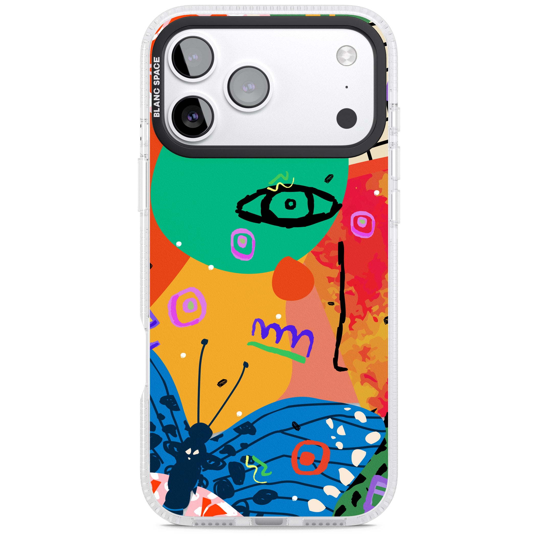 Abstract Butterfly iPhone 17 Pro Max Impact Air Clear Phone Case