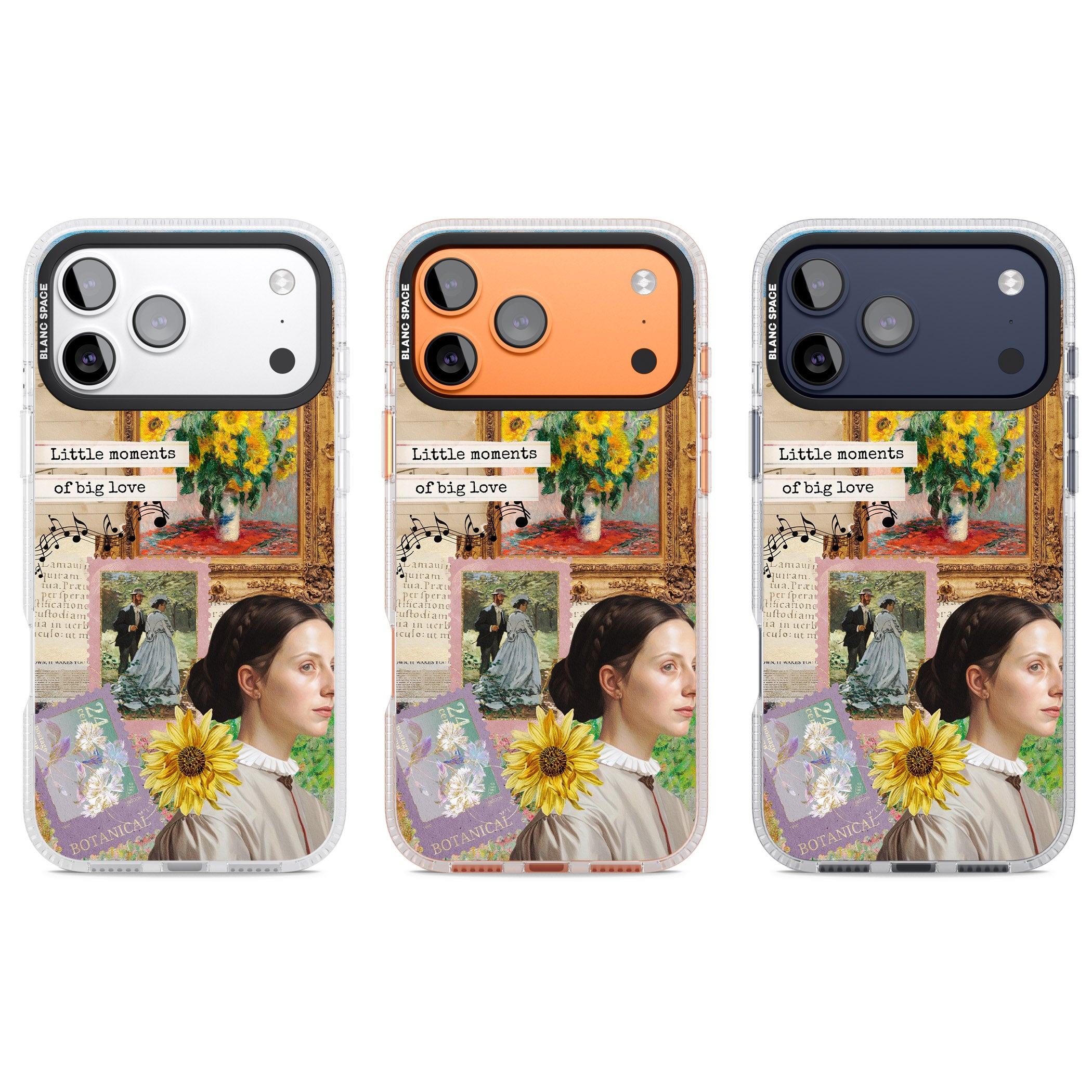 Monet 'Little Moments' Collage iPhone 17 Pro Impact Air Clear Phone Case APT Impact Protection